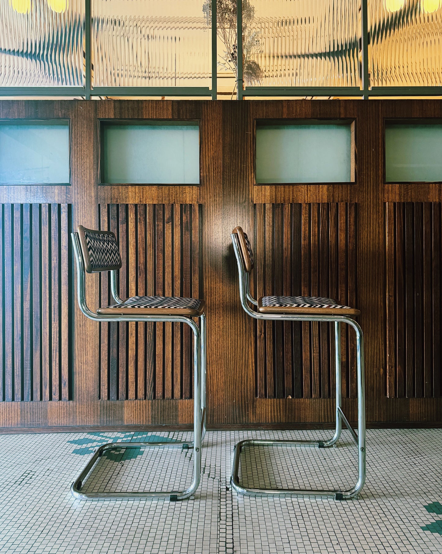 CESCA X MISSONI / Missoni Home Upholstered Bar Stool