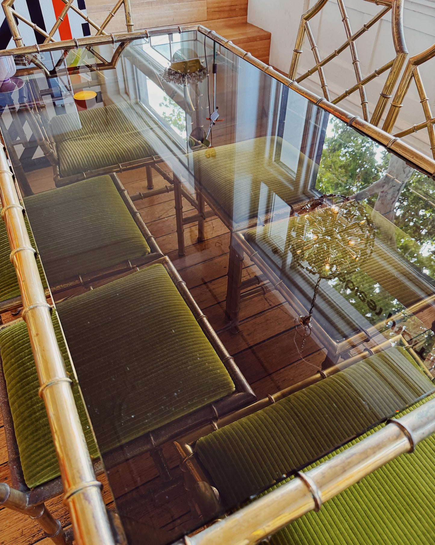 ITALIAN REGENCY / Vintage 1970s Solid Brass Dining Setting