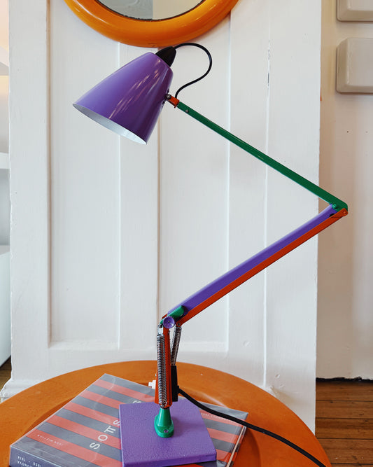 PLANET / Vintage Studio K Desk Lamp w/custom Secondary Multicolour Paintwork