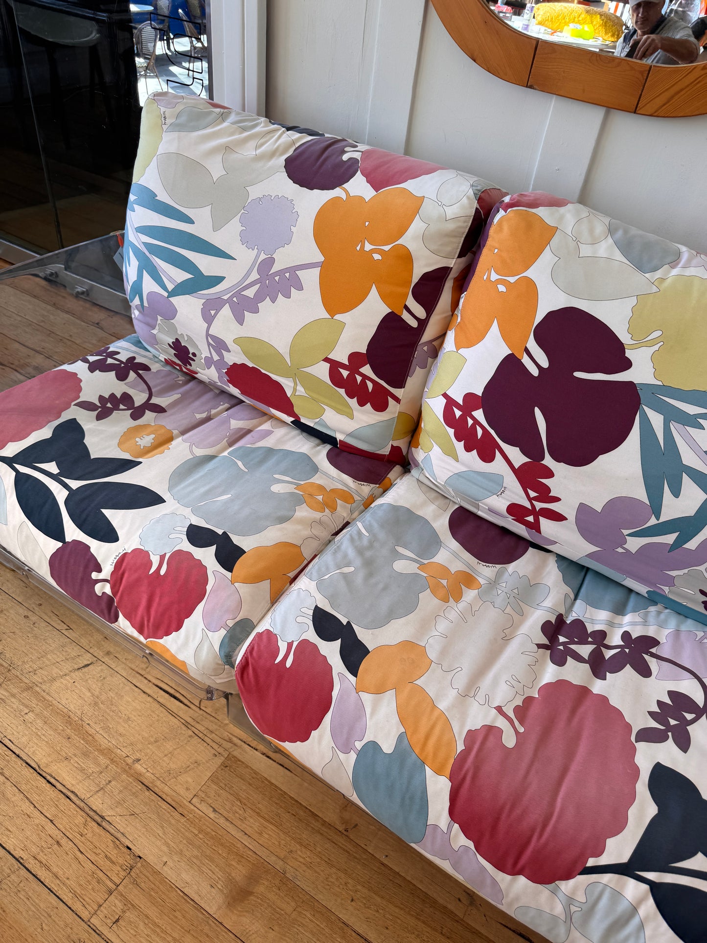 UNNEW / Kartell  x Missoni POP 2-Seater Sofa by Piero Lissoni and Carlo Tamborini