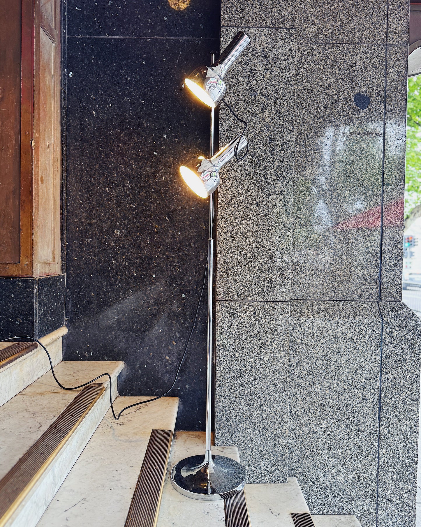 OSLO AUSTRALIA / Dual Head Floor Lamp - Chrome