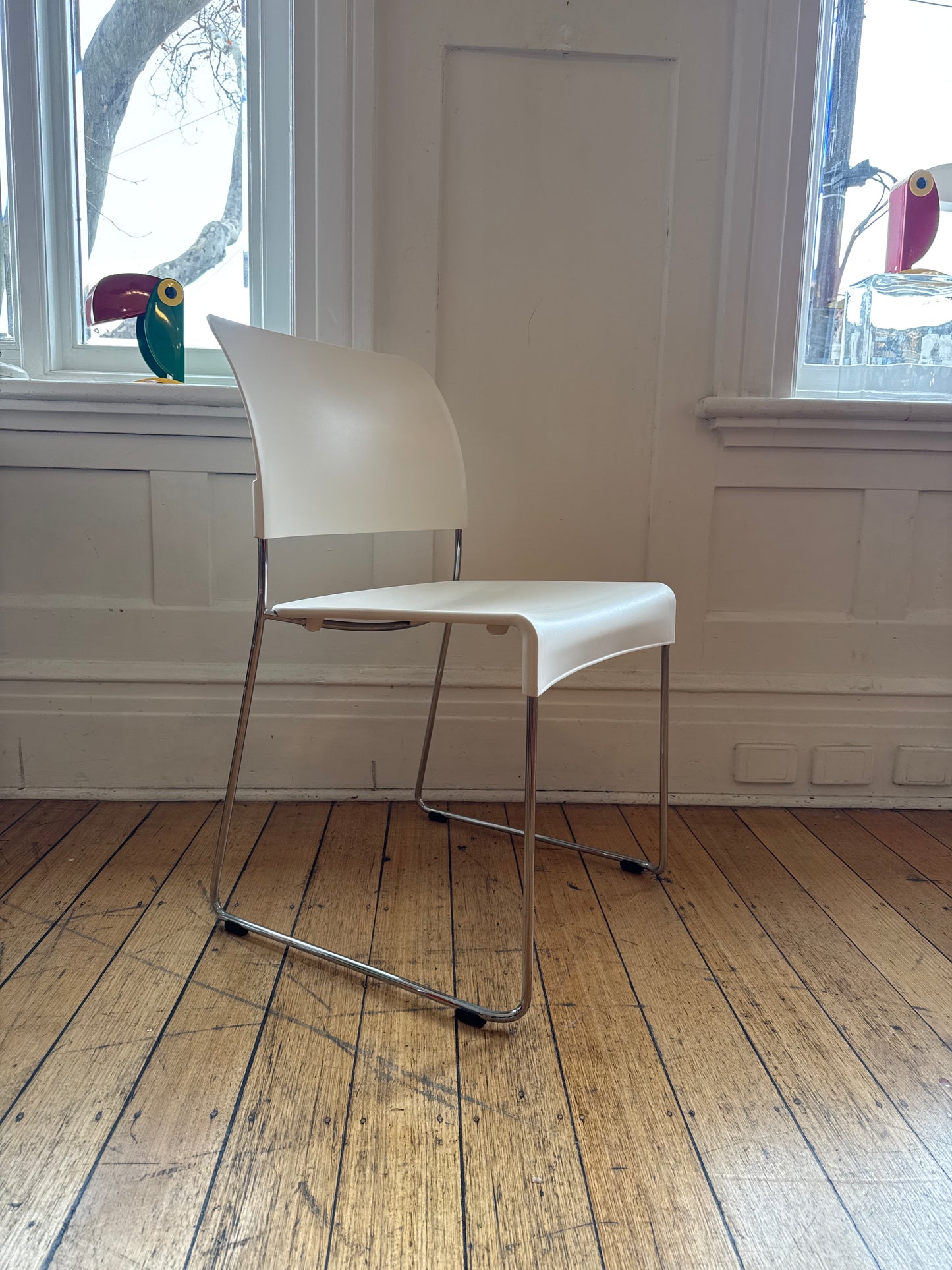 VITRA TAKEOVER / Sim Stacking Chair by Jasper Morrison, 1999 - White