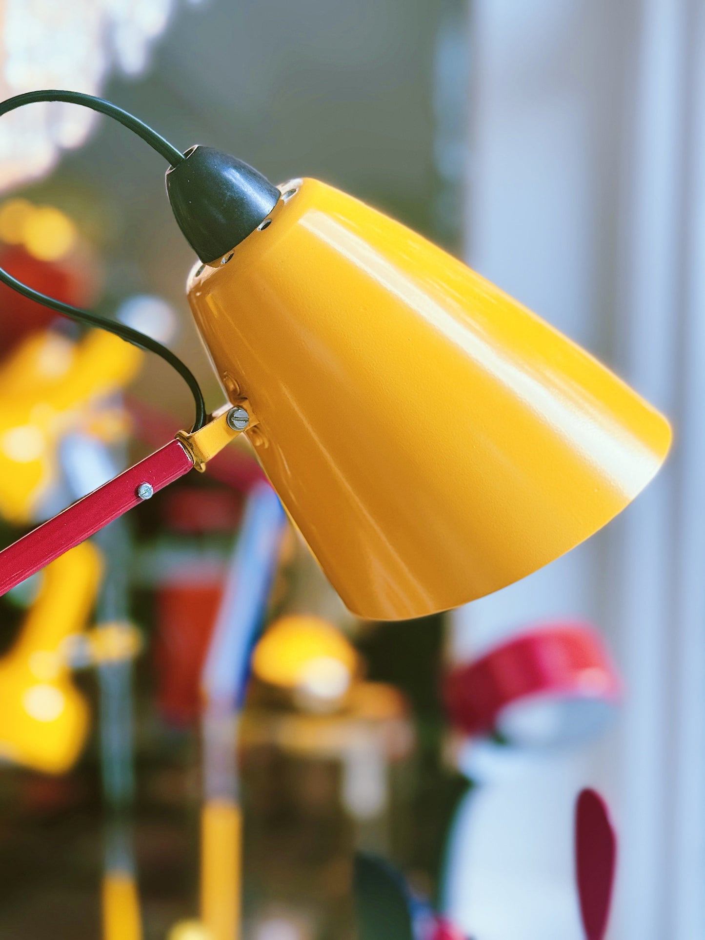 PLANET / Vintage Studio K Desk Lamp w/custom multicolour paintwork