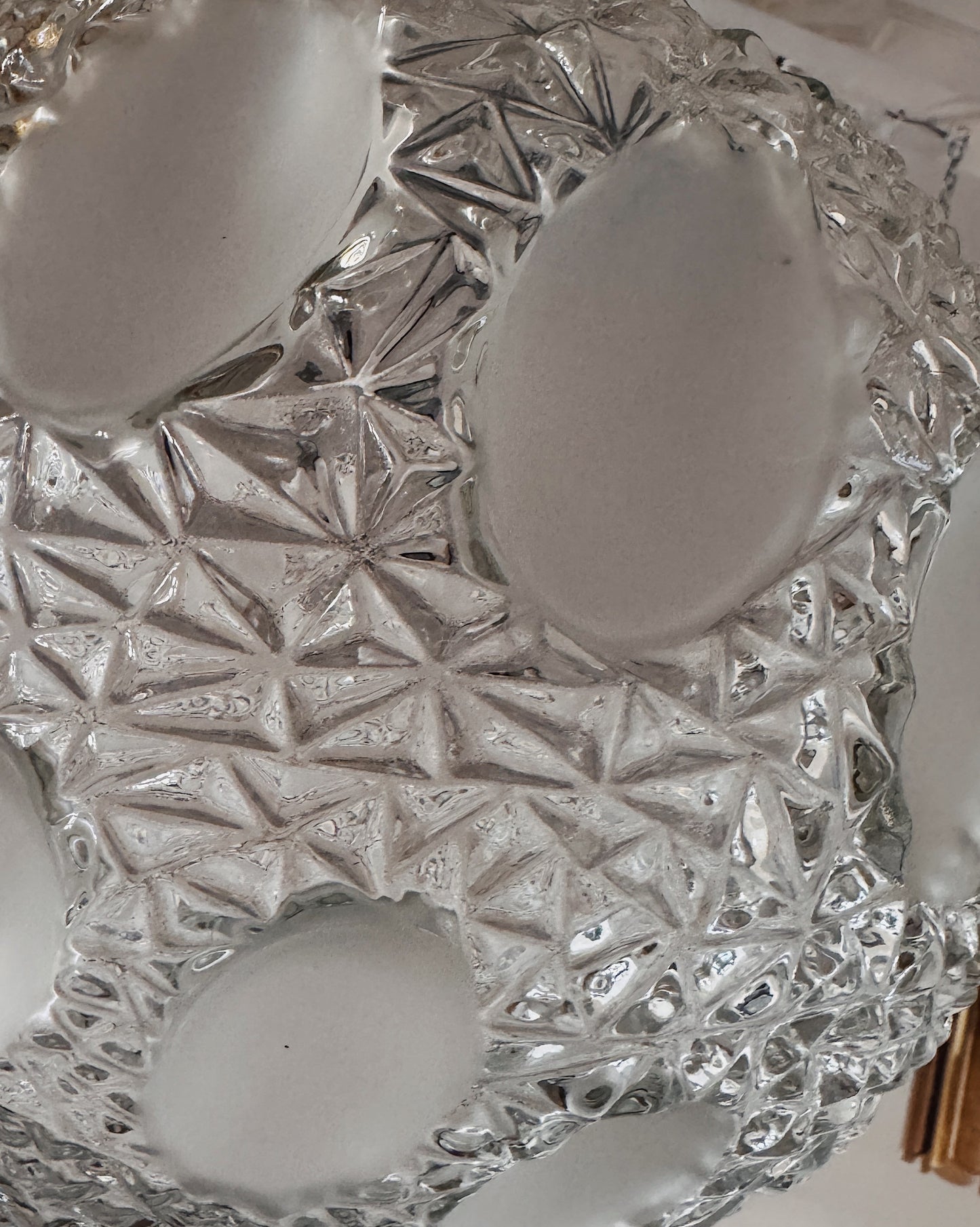 RICHARD ESSIG / 1960s Mid Century Glass Pendant Light