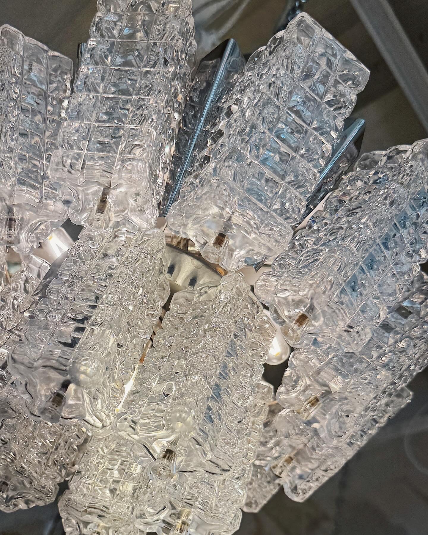 AUSTROLUX/ 1960s Petite Cubic Chandelier