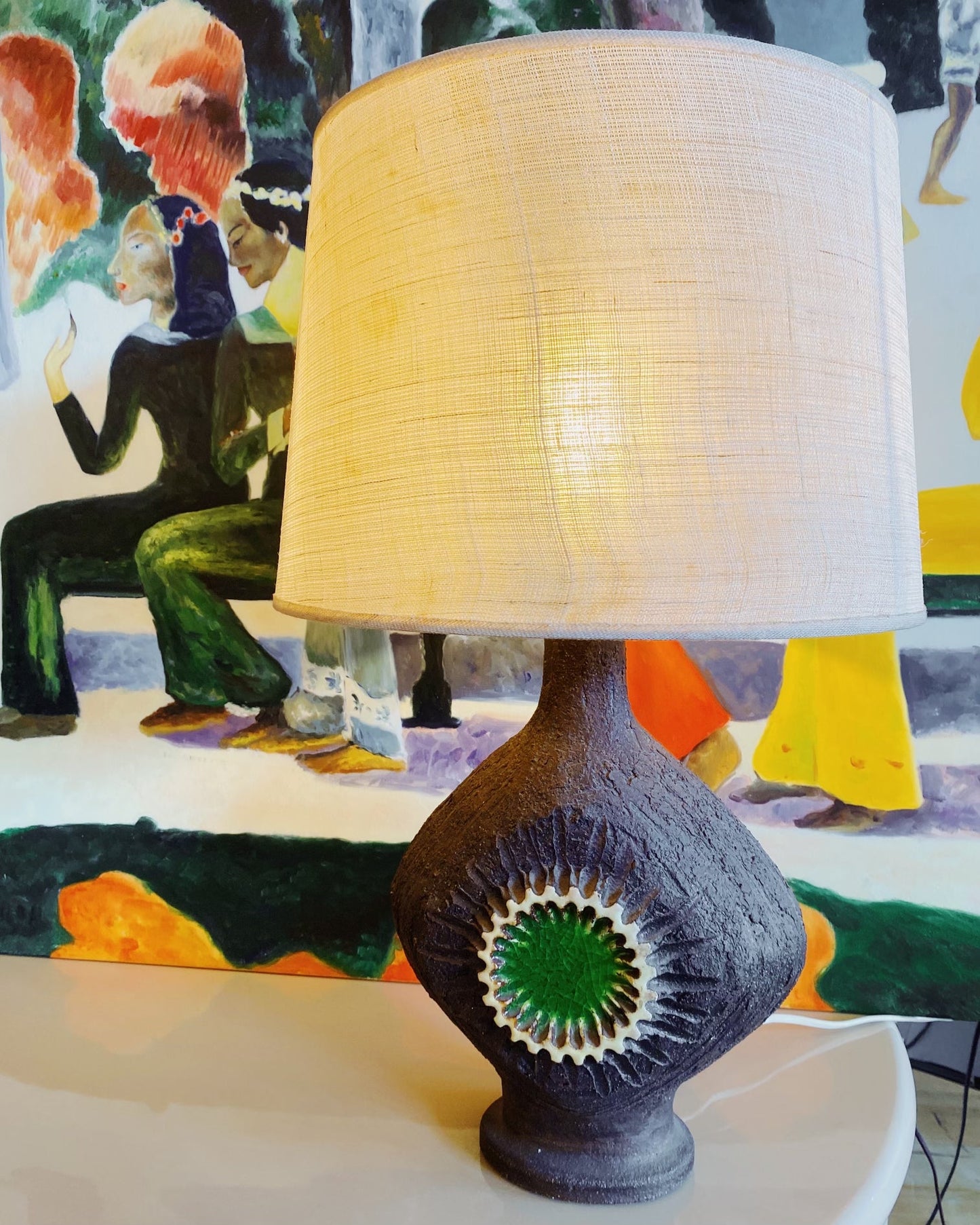 FANTASY #412 / 1970s West German Ceramic Table Lamp