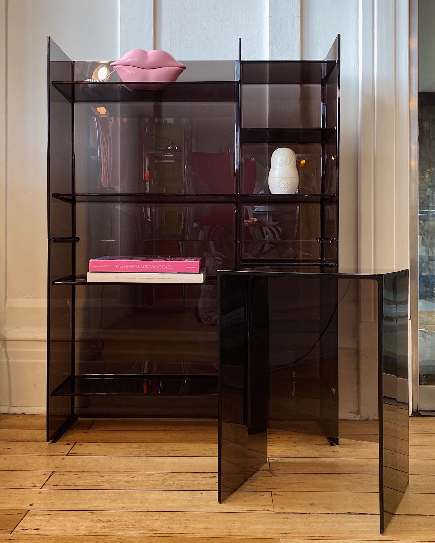 KARTELL / Transparent Smoke Sound Rack Storage Unit by Ludovica + Roberto Palomba