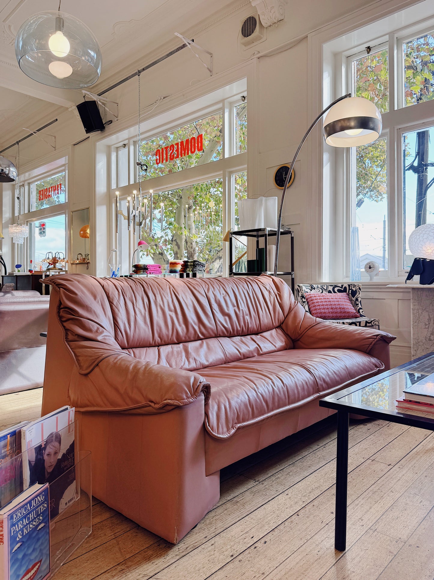 VINTAGE / Italian Post Modern Sofa - Dusty Pink