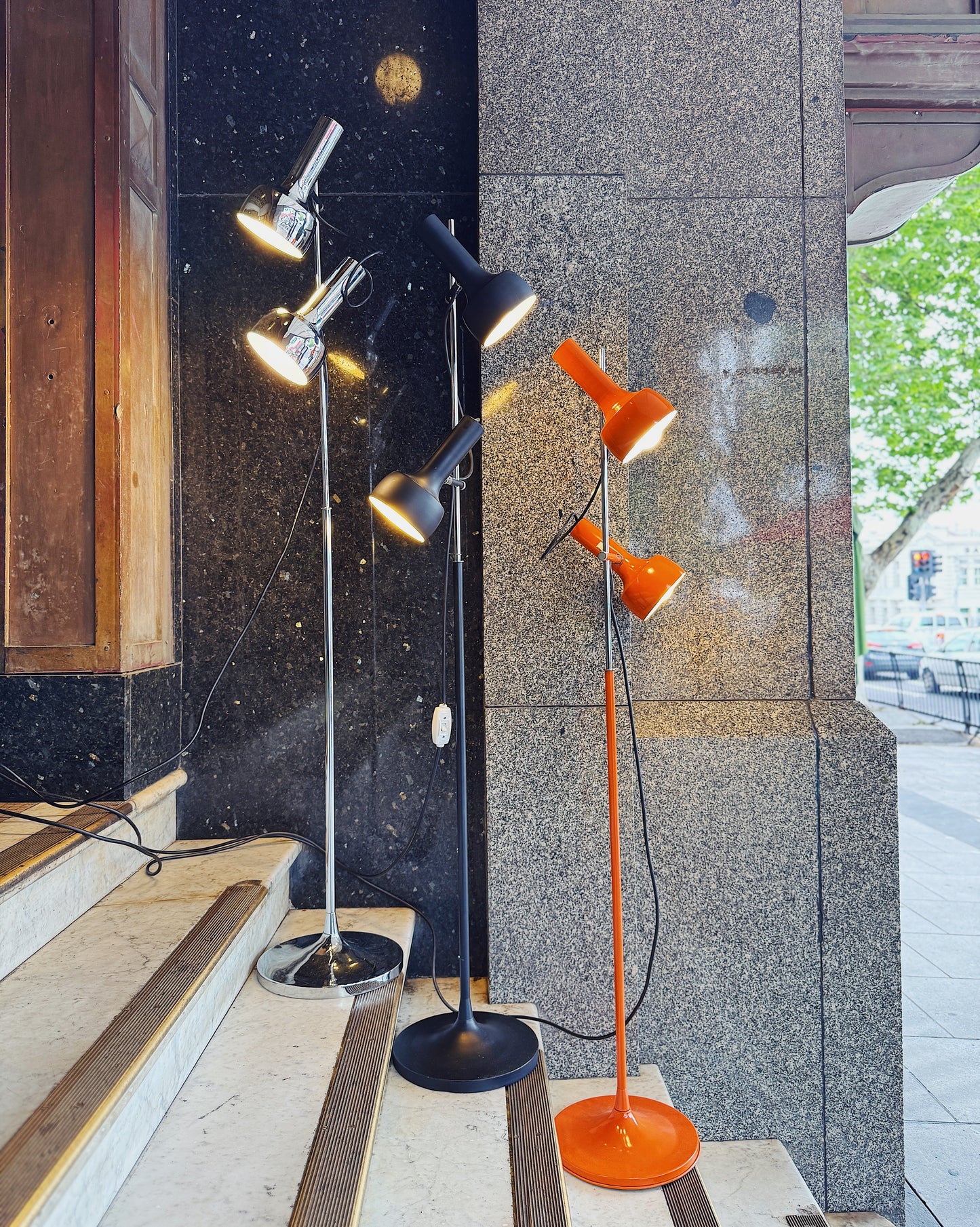 OSLO AUSTRALIA / Dual Head Floor Lamp - Matte Black