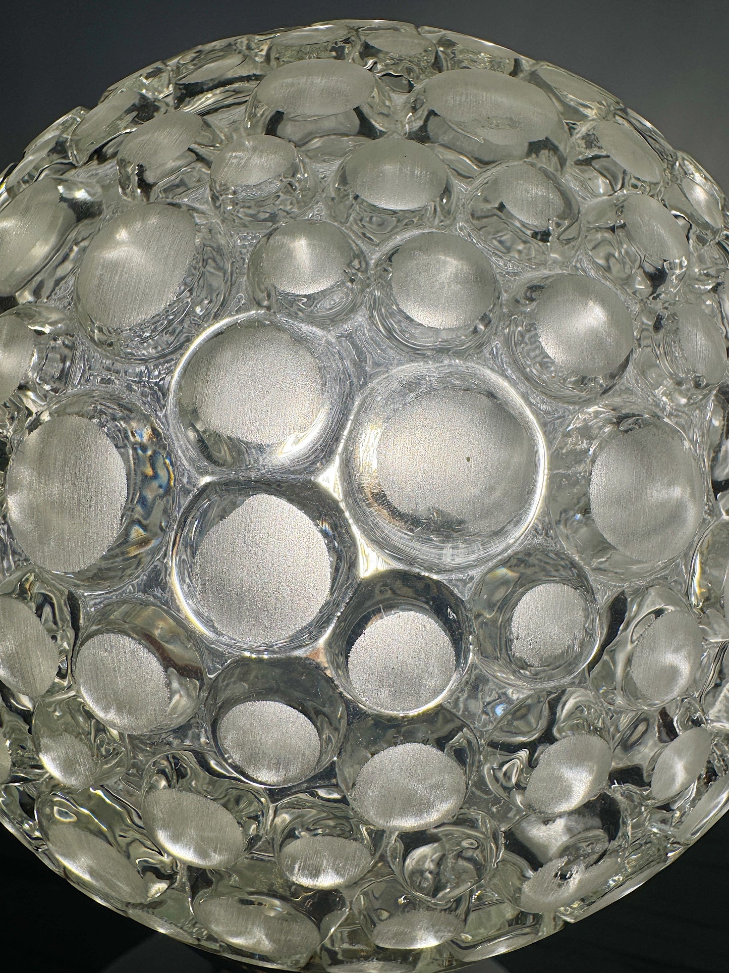 VINTAGE / Bubble Glass Tulip Base Lamps