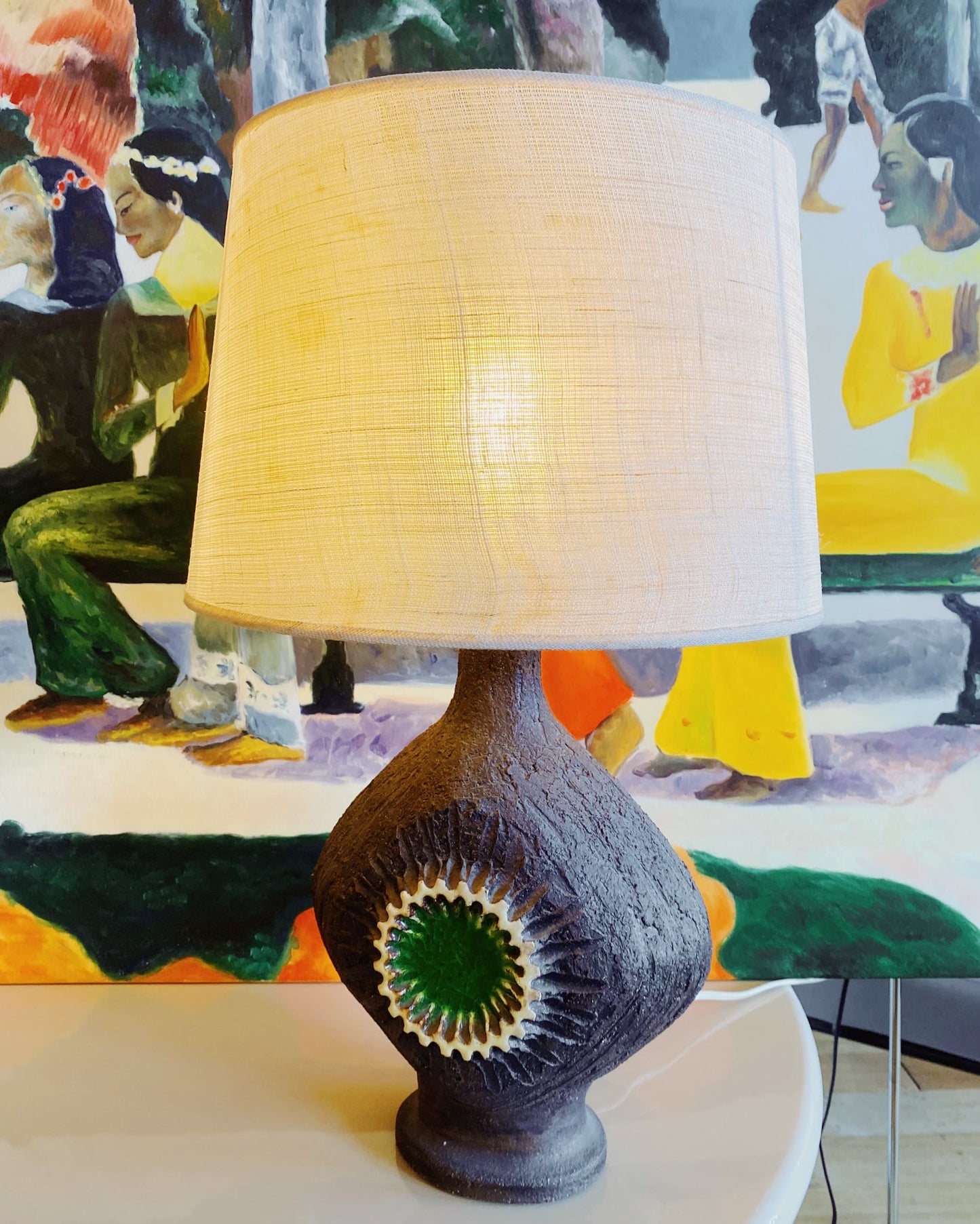 FANTASY #412 / 1970s West German Ceramic Table Lamp
