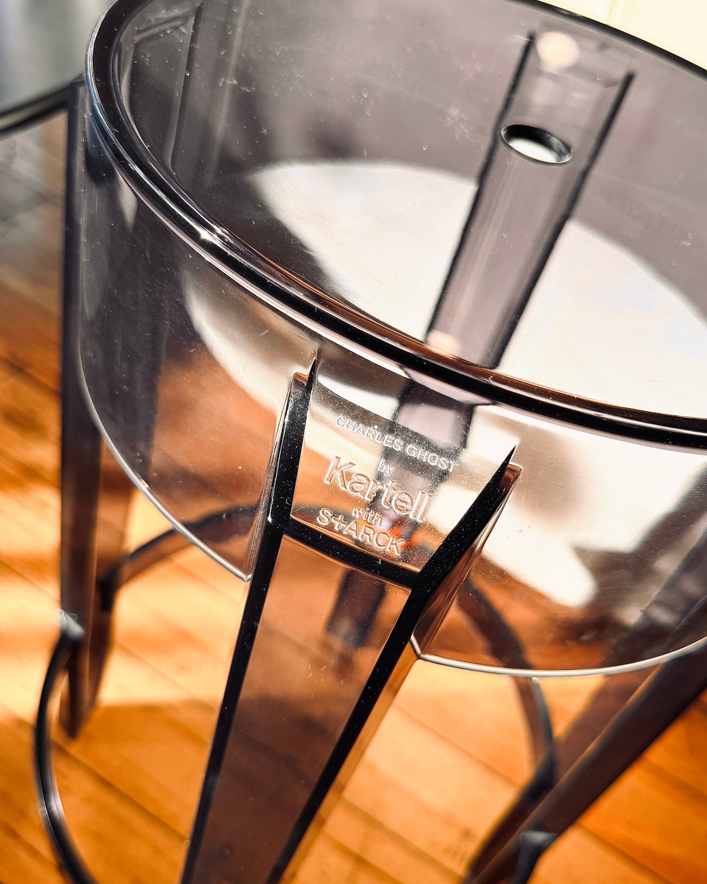 UNNEW / Kartell Charles Ghost Stool by Philippe Starck