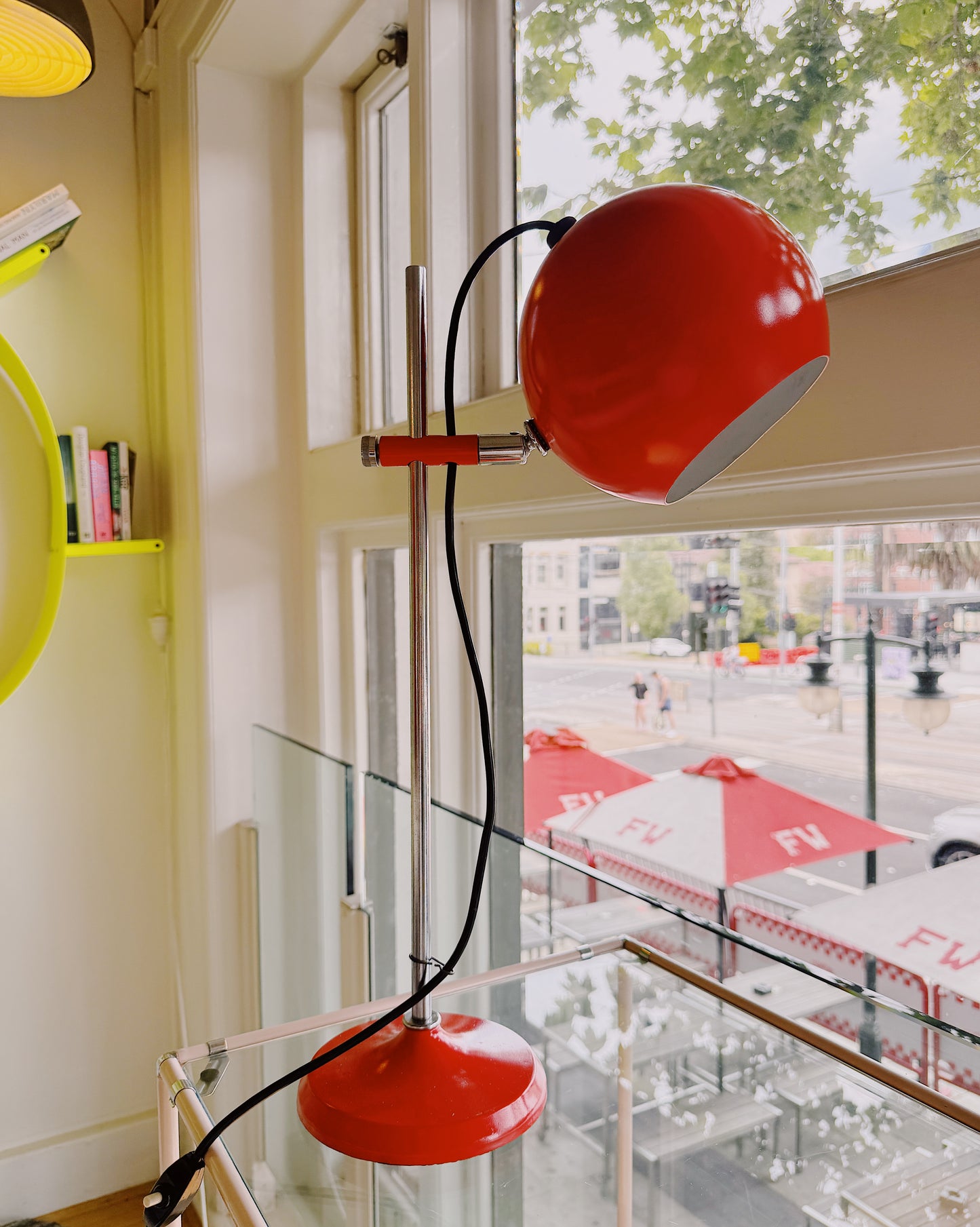 OSLO AUSTRALIA / Vintage Eyeball Desk Lamp - Orange