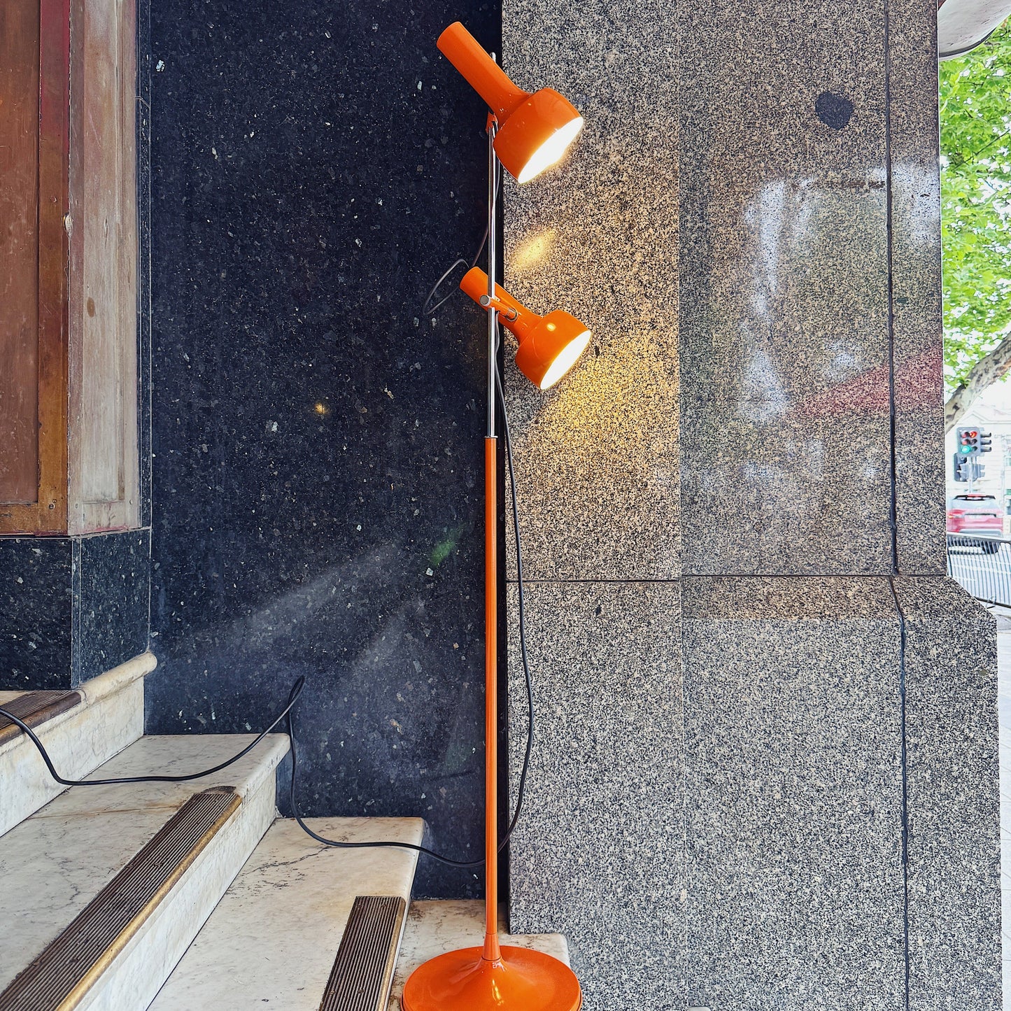 OSLO AUSTRALIA / Dual Head Floor Lamp - Orange