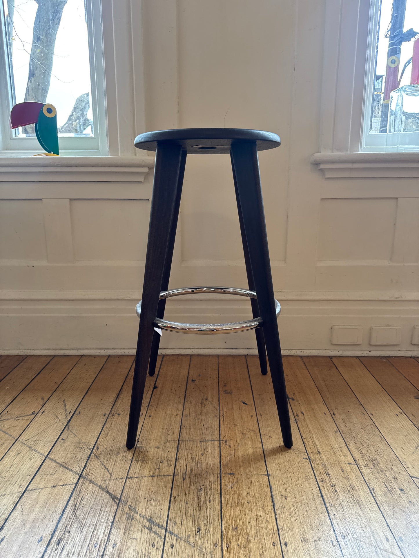 VITRA TAKEOVER / Tabouret Haut Stool by Jean Prouvé - Dark Oak
