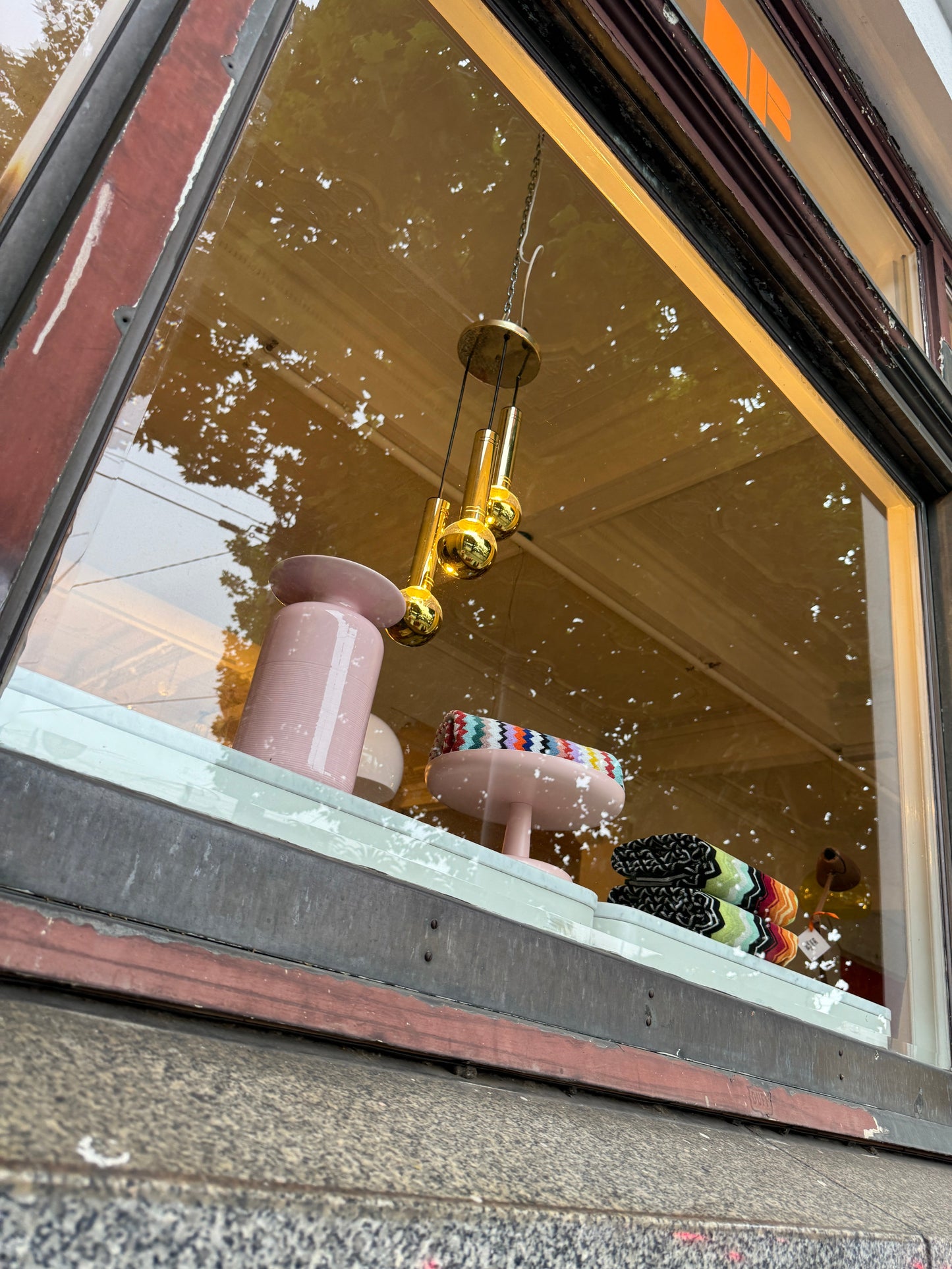 VINTAGE / 1970's Chrome Tri Drop Cascading Pendant Light