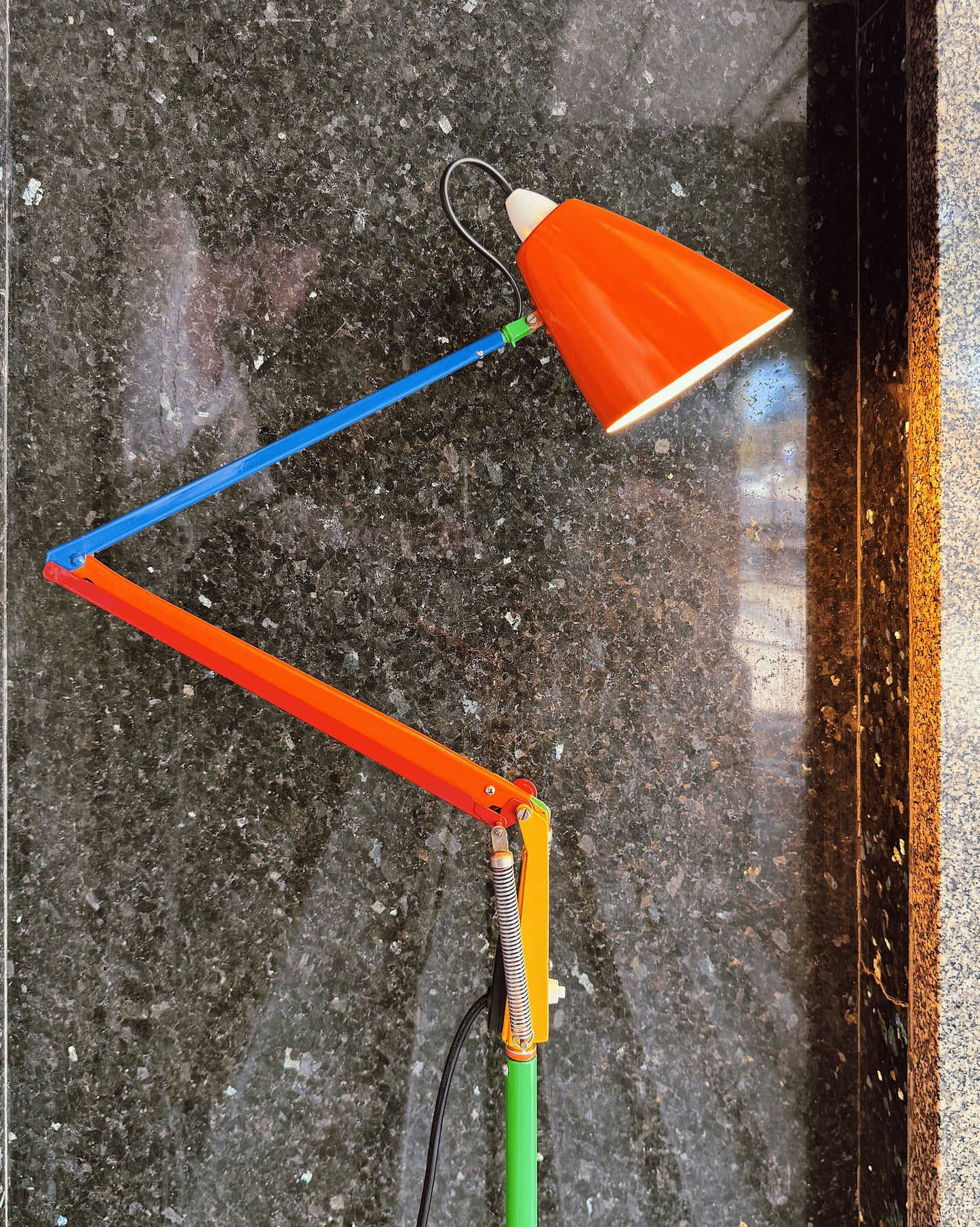 PLANET / Vintage Studio K Floor Lamp w/custom Multicolour Paintwork