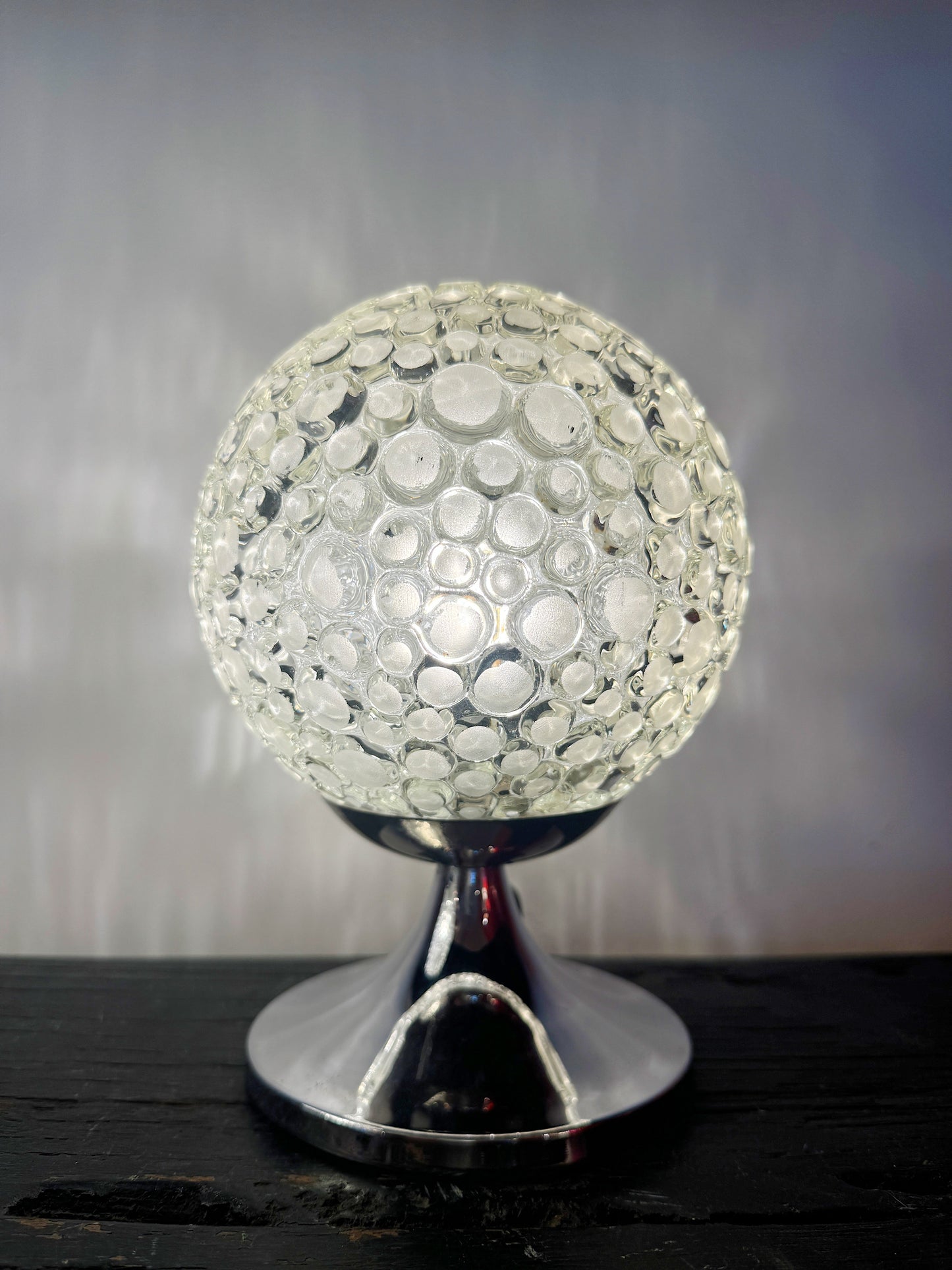 VINTAGE / Bubble Glass Tulip Base Lamps