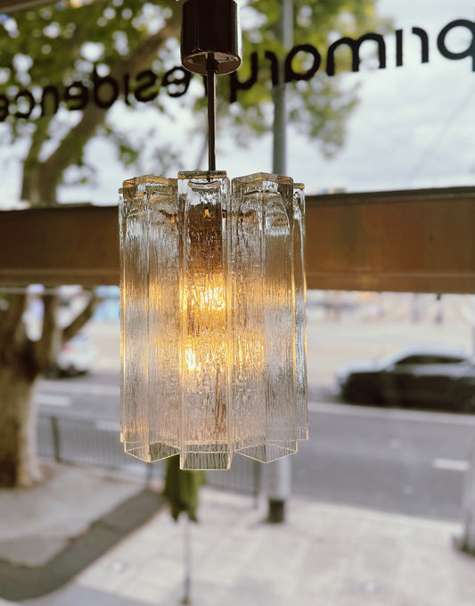 DORIA LEUCHTEN / Murano Squared Tronchi Chandelier