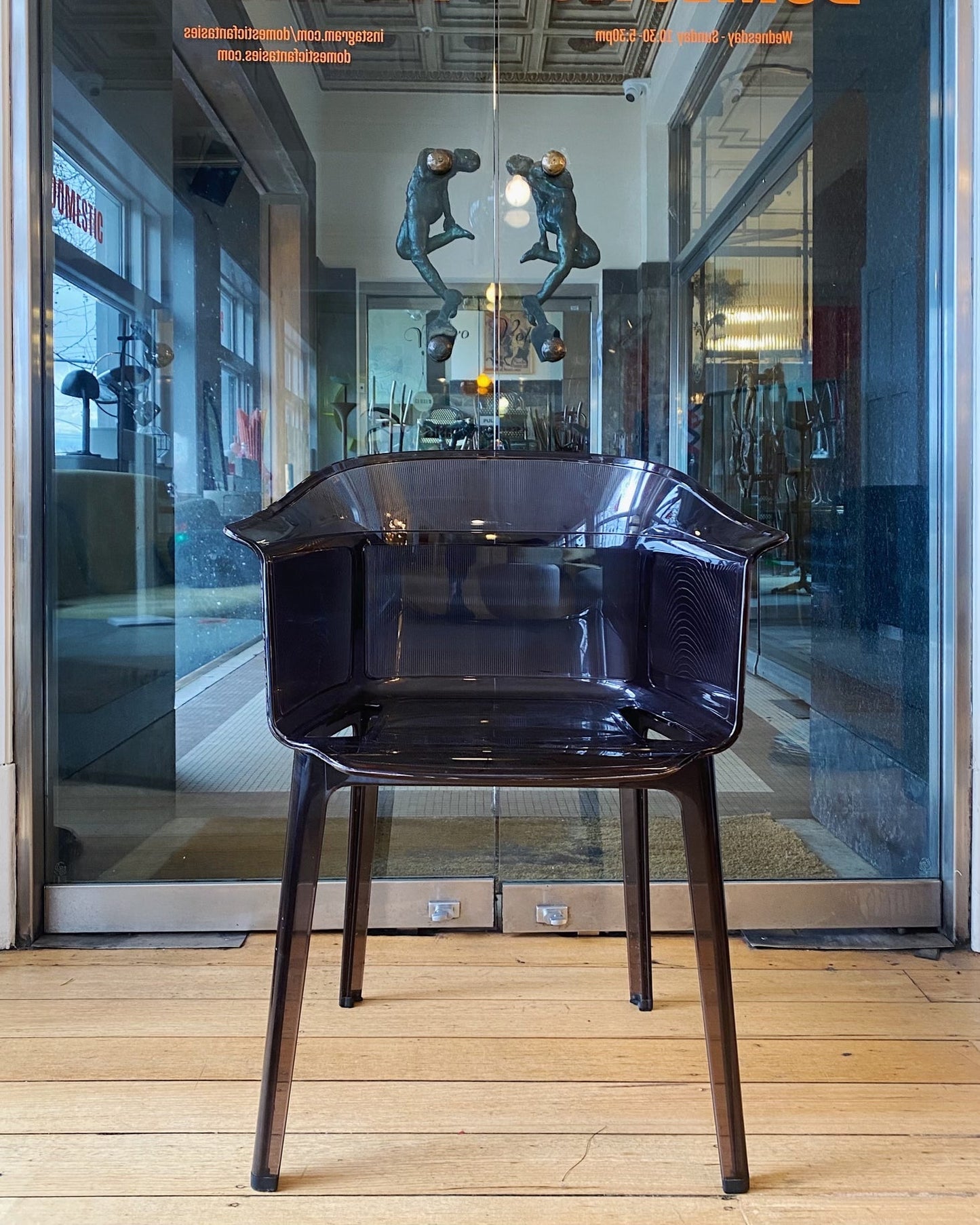 KARTELL / Papyrus Chairs in Transparent Chocolate Designed by Ronan & Erwan Bouroullec