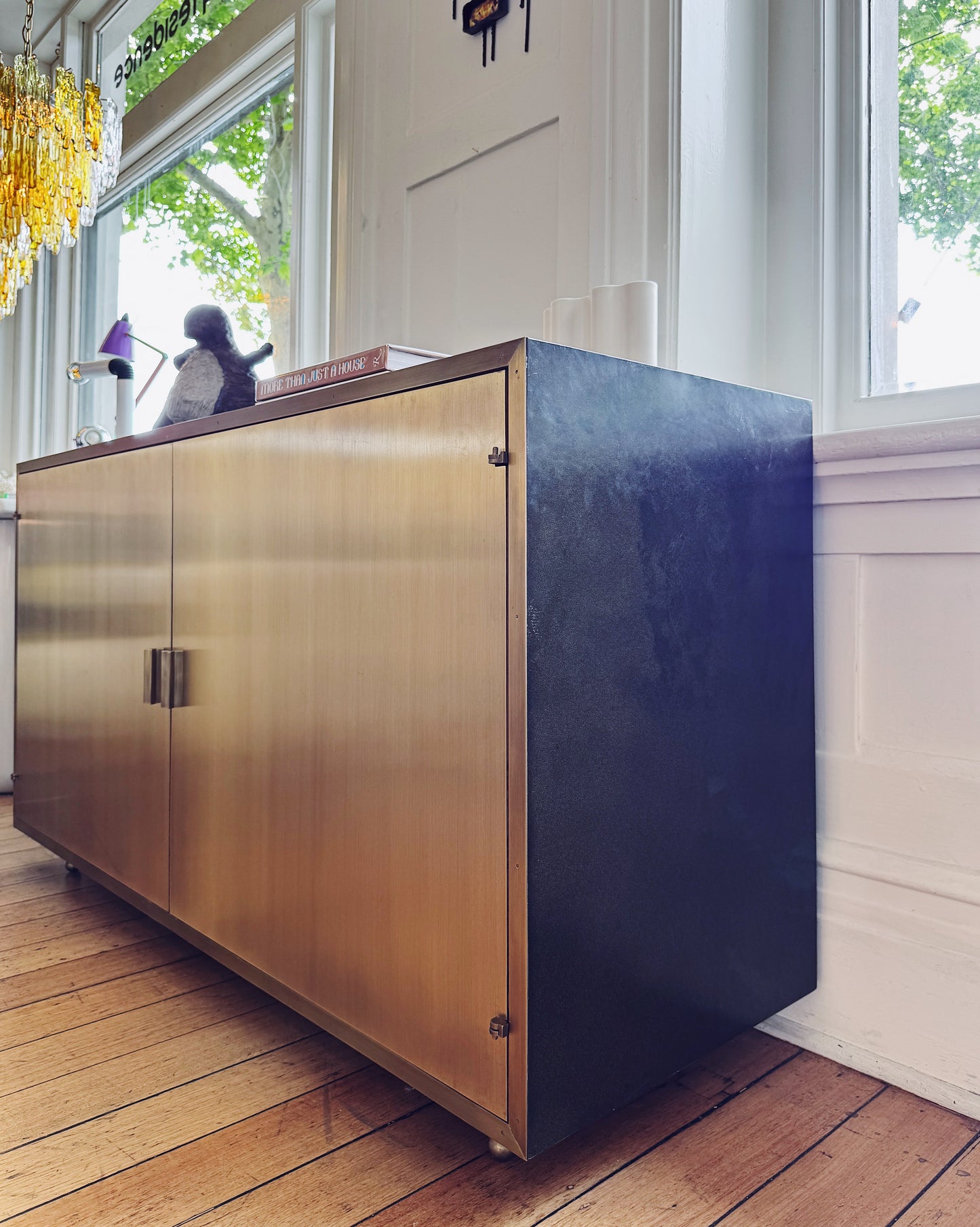 JULIAN CHINCHESTER / Brushed Brass ‘Fry’ Credenza