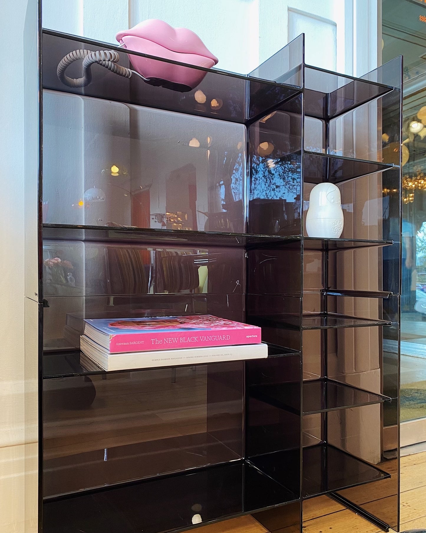 KARTELL / Transparent Smoke Sound Rack Storage Unit by Ludovica + Roberto Palomba