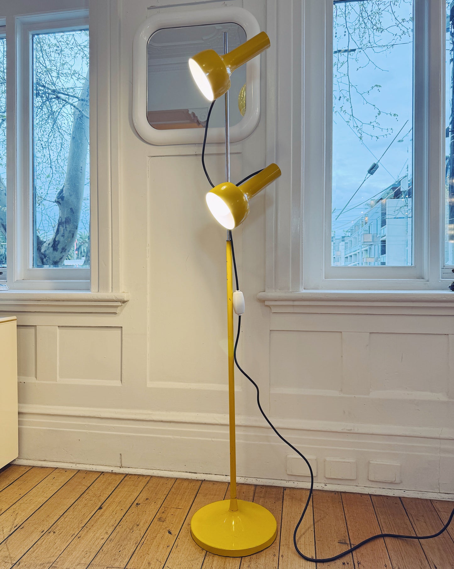 OSLO AUSTRALIA / Dual Head Floor Lamp - Yellow