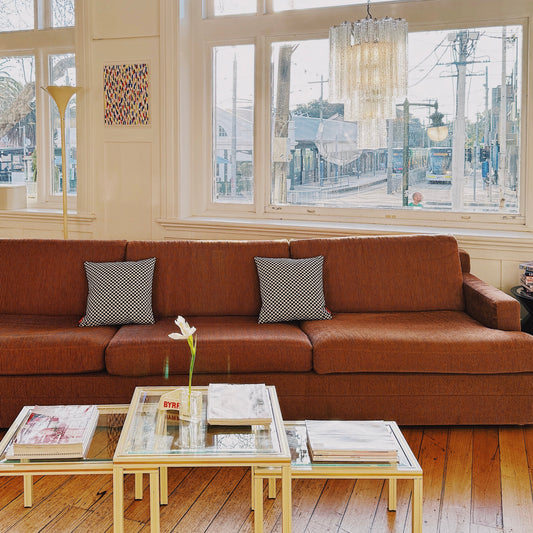 VINTAGE / 1970s Pristine Corduroy  Sofa