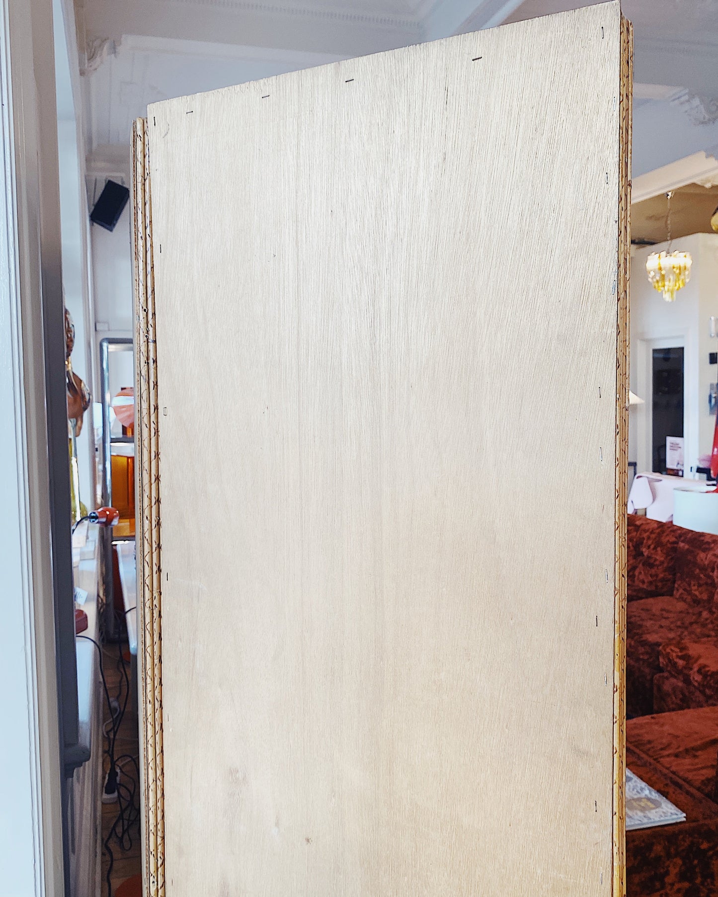 VIVAI DEL SUD / 1970s Bamboo Mirrored Screen