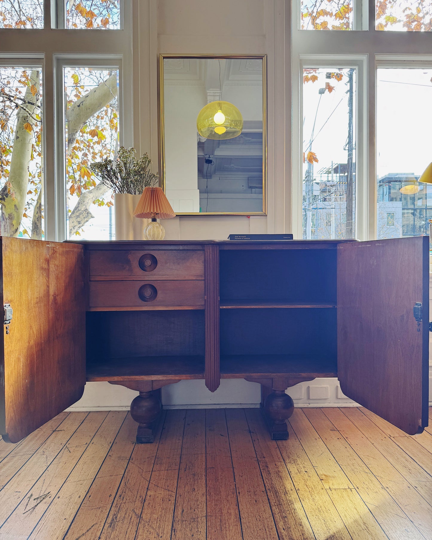 ART DECO / Solid Wood Credenza
