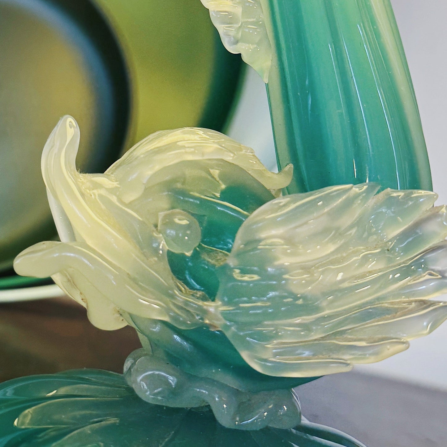 MURANO / Glass Fish Lamp - Aqua