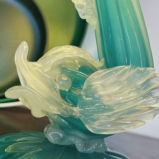MURANO / Glass Fish Lamp - Aqua
