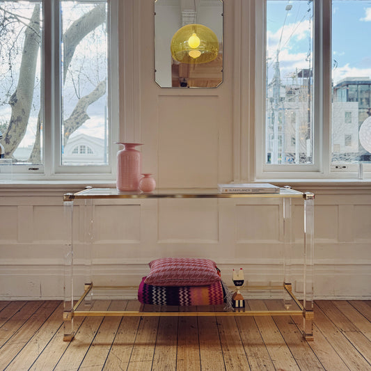 PIERRE VANDEL / Lucite Console