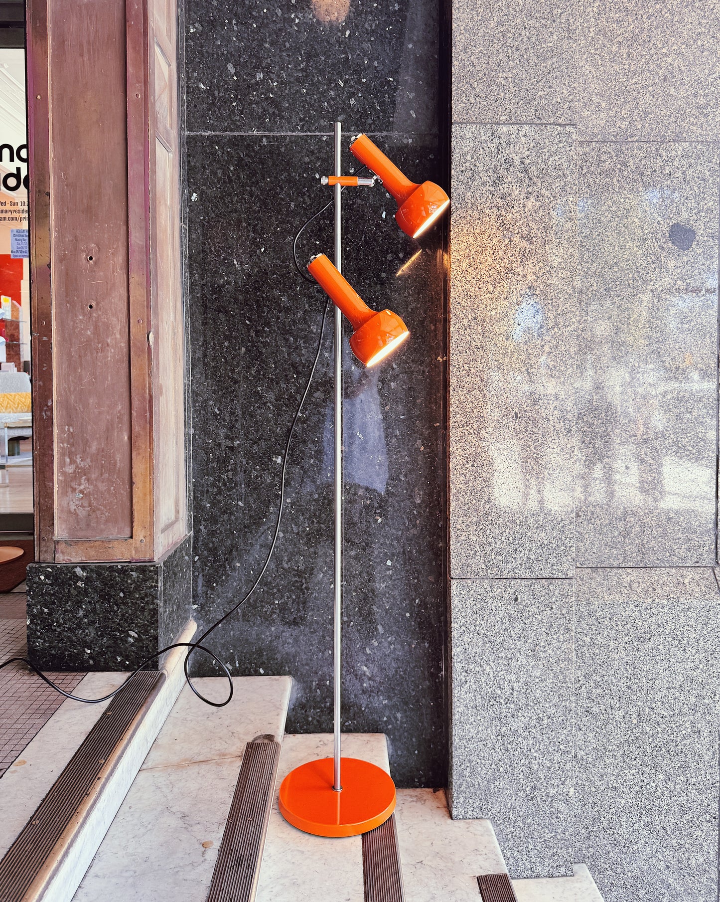 OSLO AUSTRALIA / Dual Head Floor Lamp - Orange