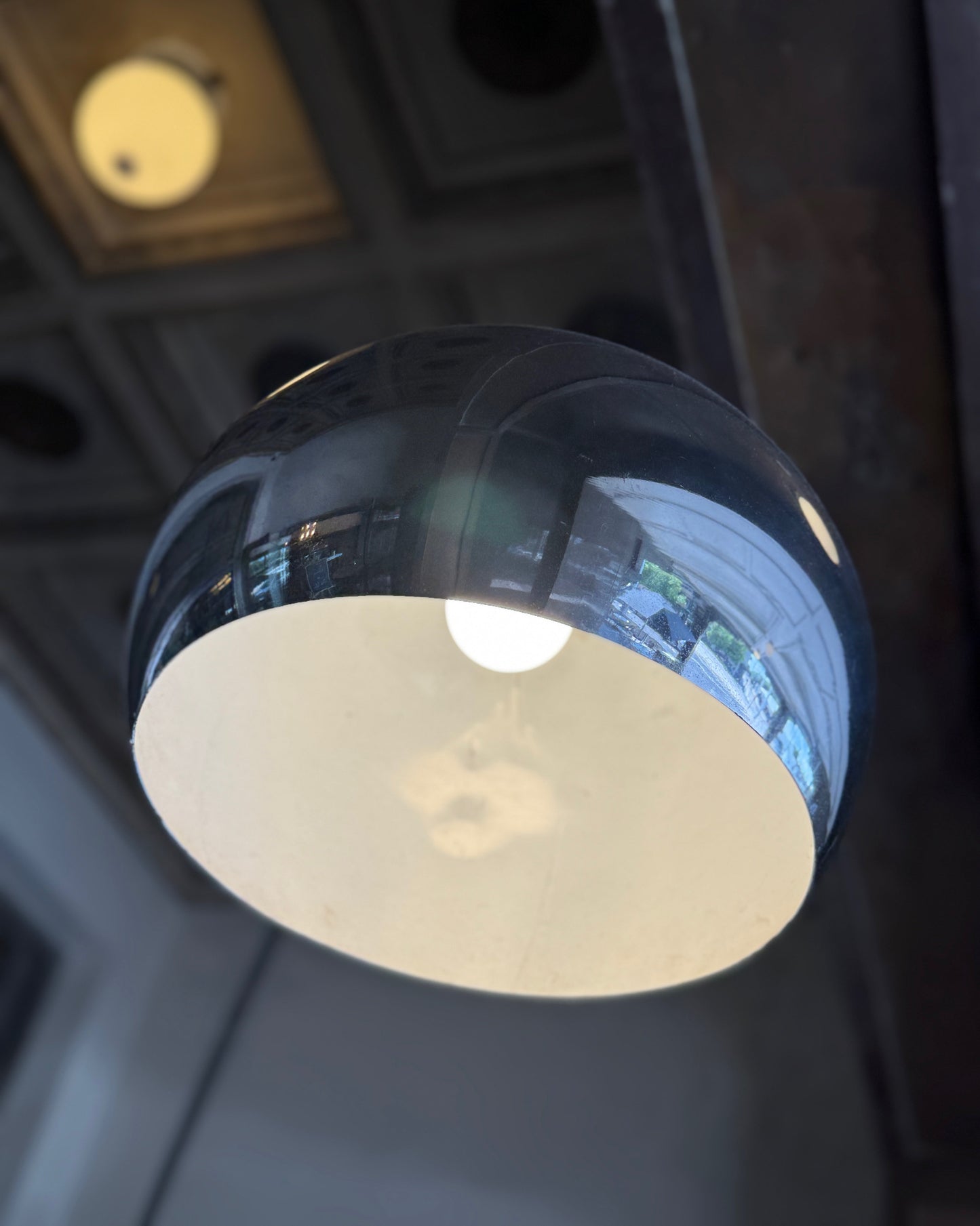 VINTAGE / Chrome Arc Lamp