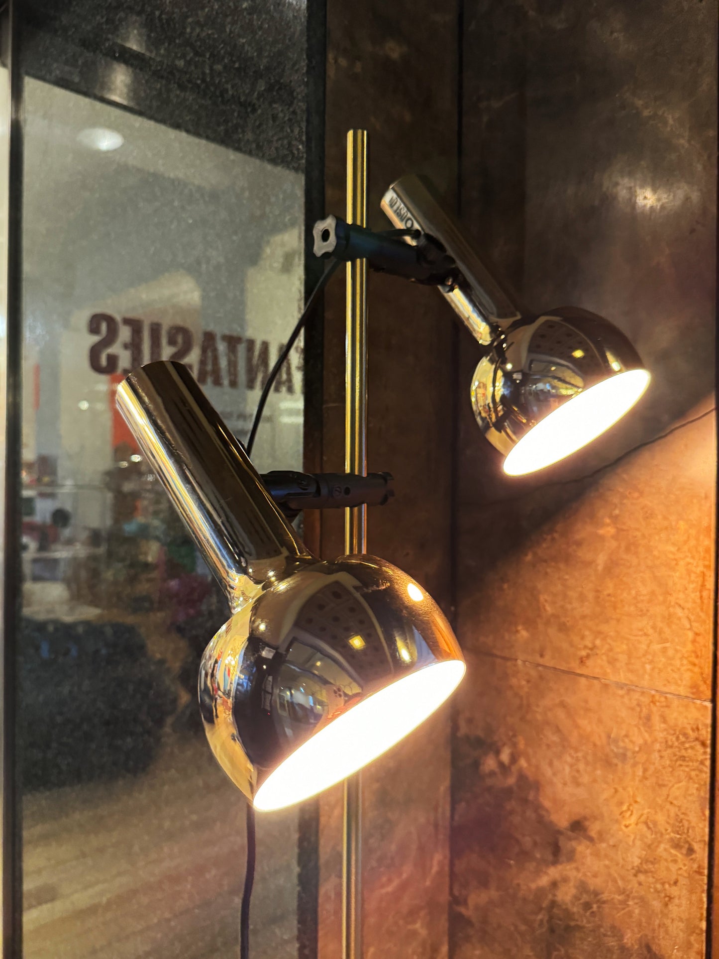 OSLO AUSTRALIA / Dual Head Floor Lamp - Gold