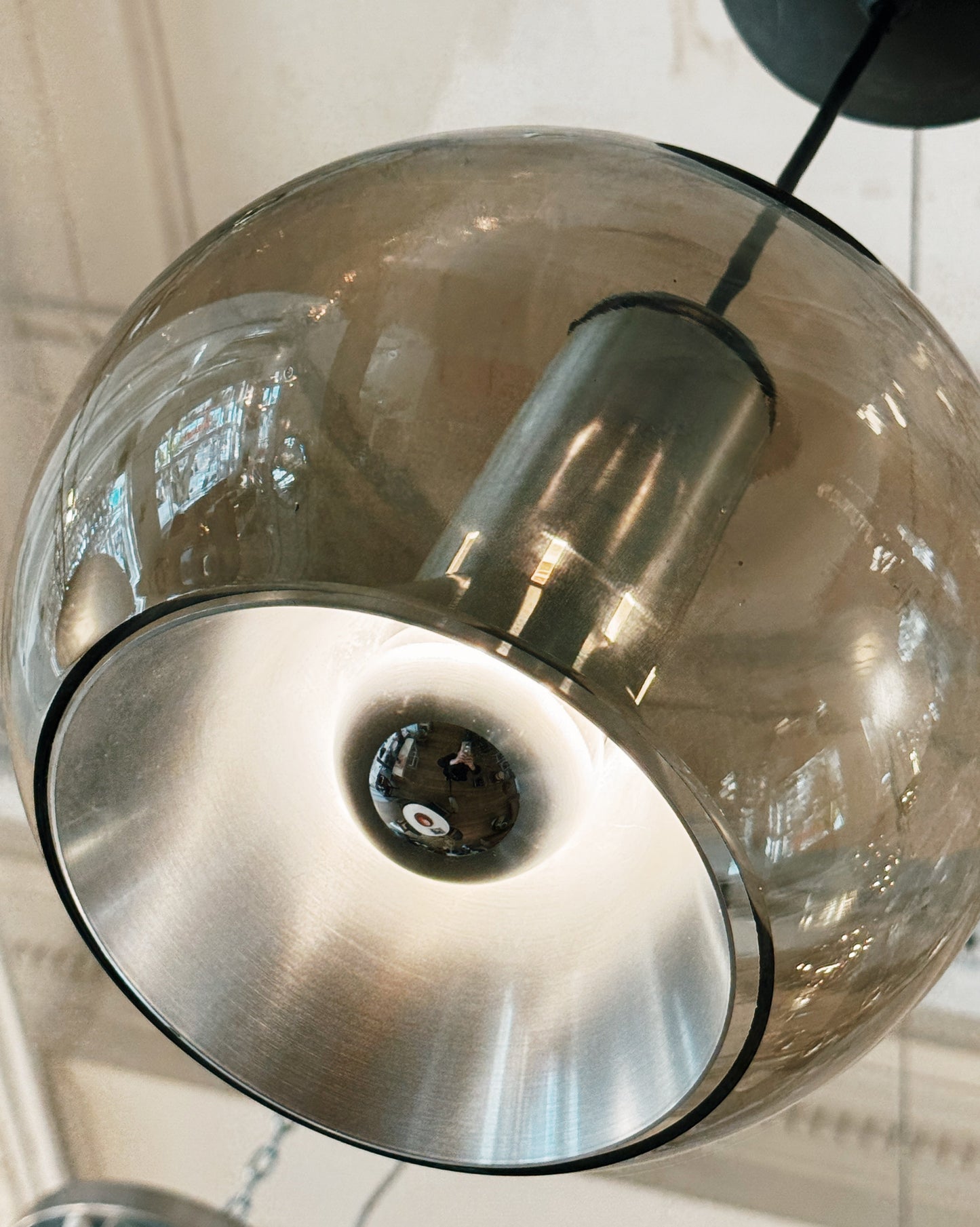 RAAK / Smoky Glass Globe Pendant by Frank Ligtelijn