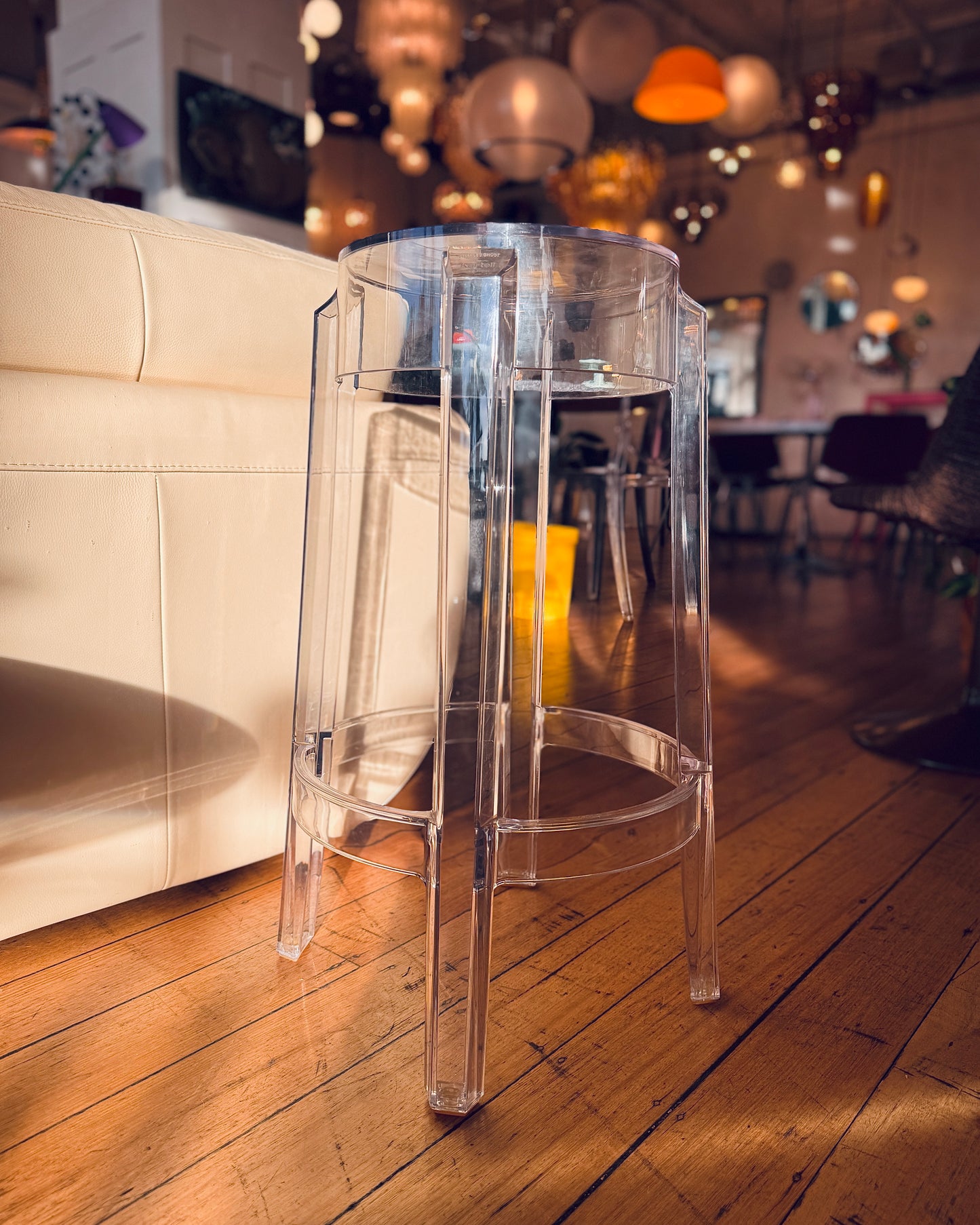 UNNEW / Kartell Charles Ghost Stool by Philippe Starck