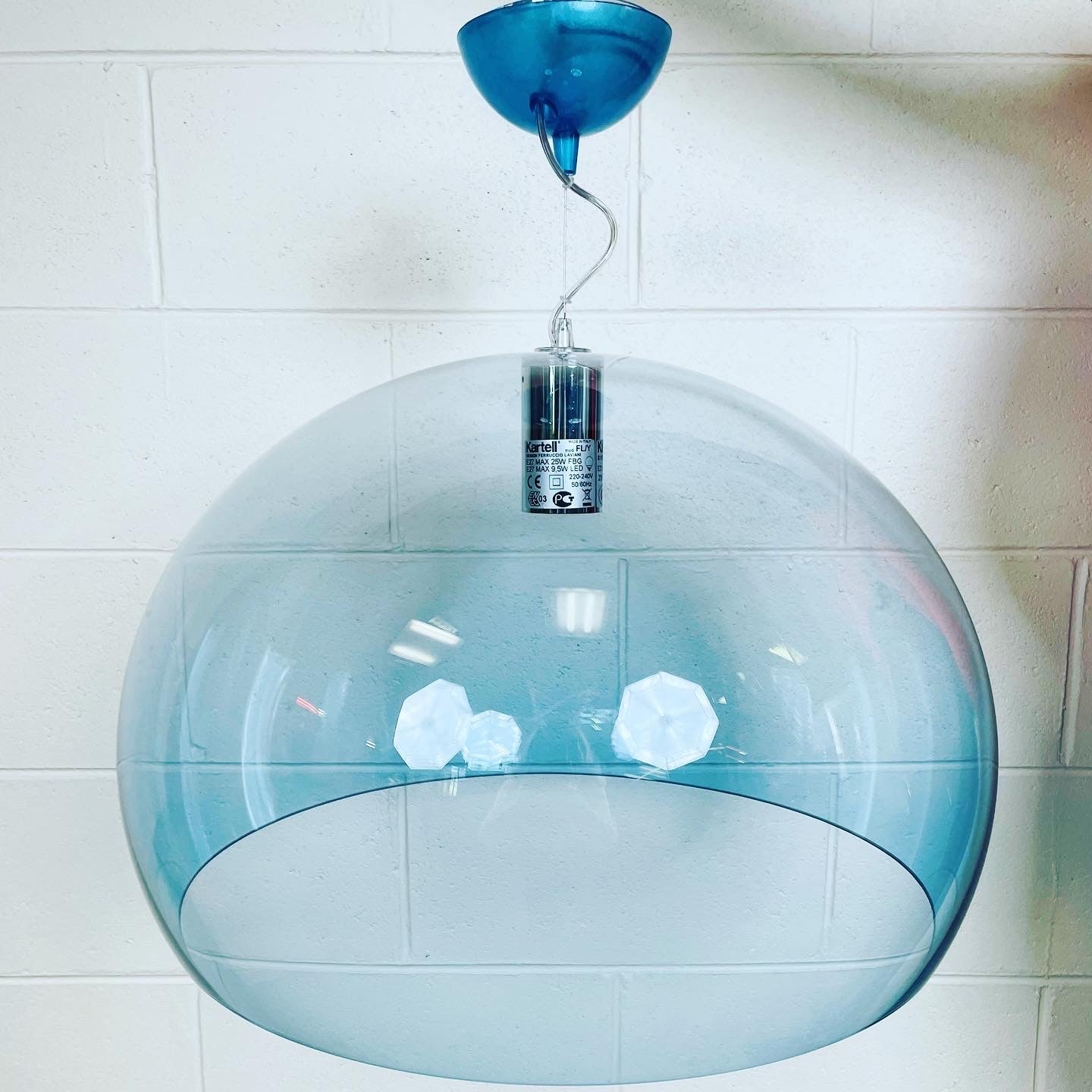 KARTELL  / FL/Y Cloud Blue Pendant Lamp by Ferruccio Laviani