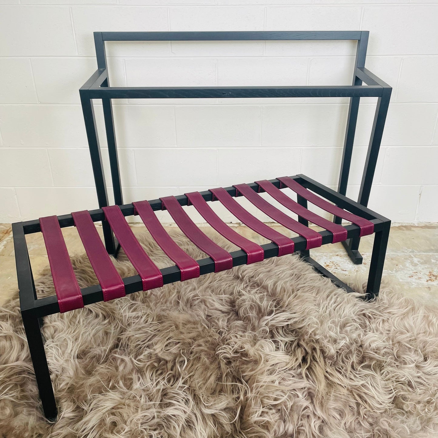 FANTASY #201 Designer Timber Luggage Bench and Rail