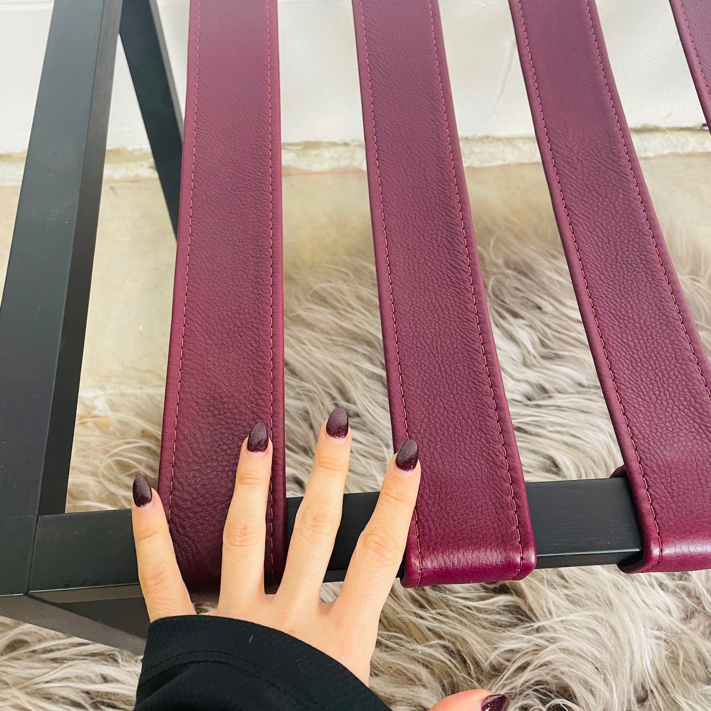 FANTASY #201 Designer Timber Luggage Bench and Rail