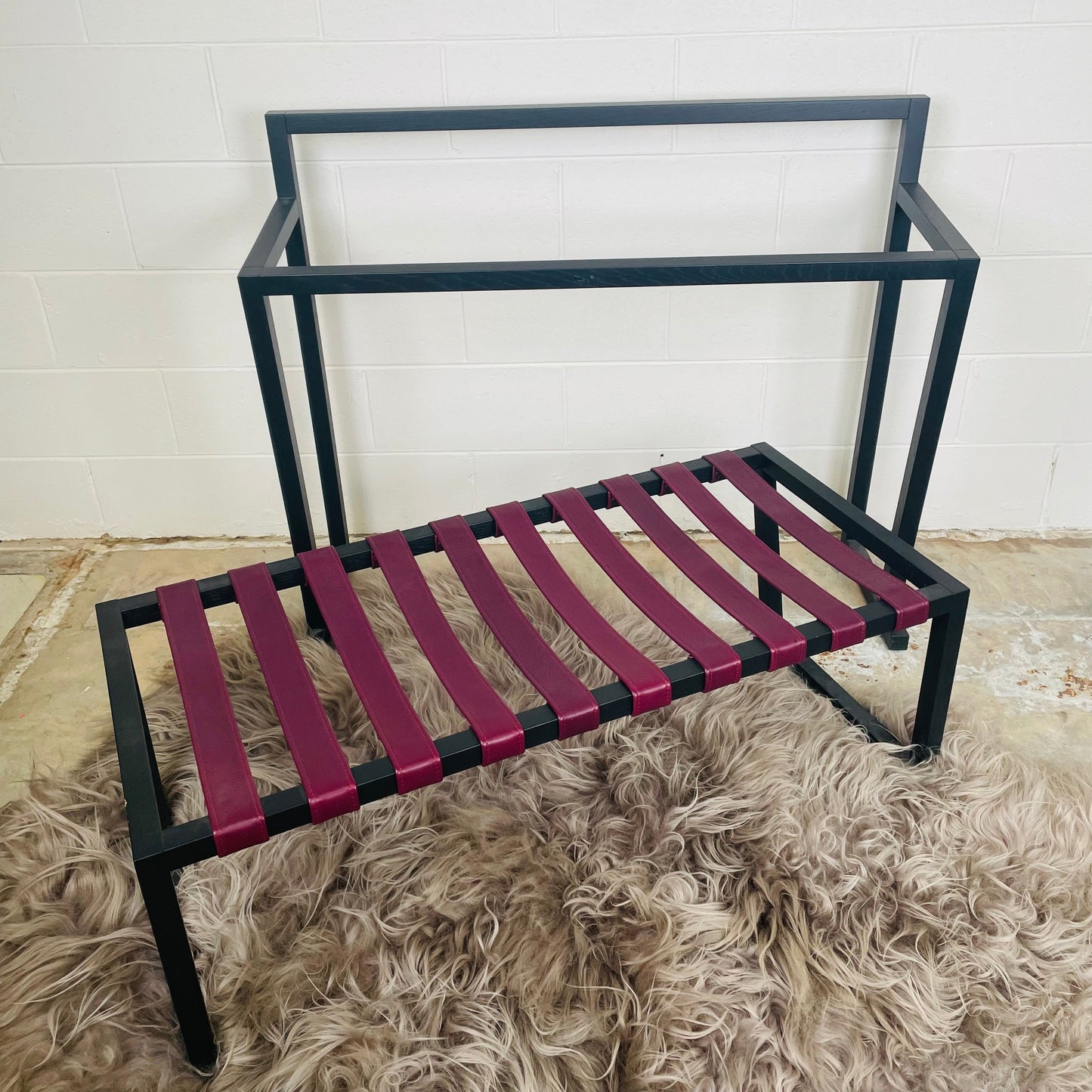 FANTASY #201 Designer Timber Luggage Bench and Rail