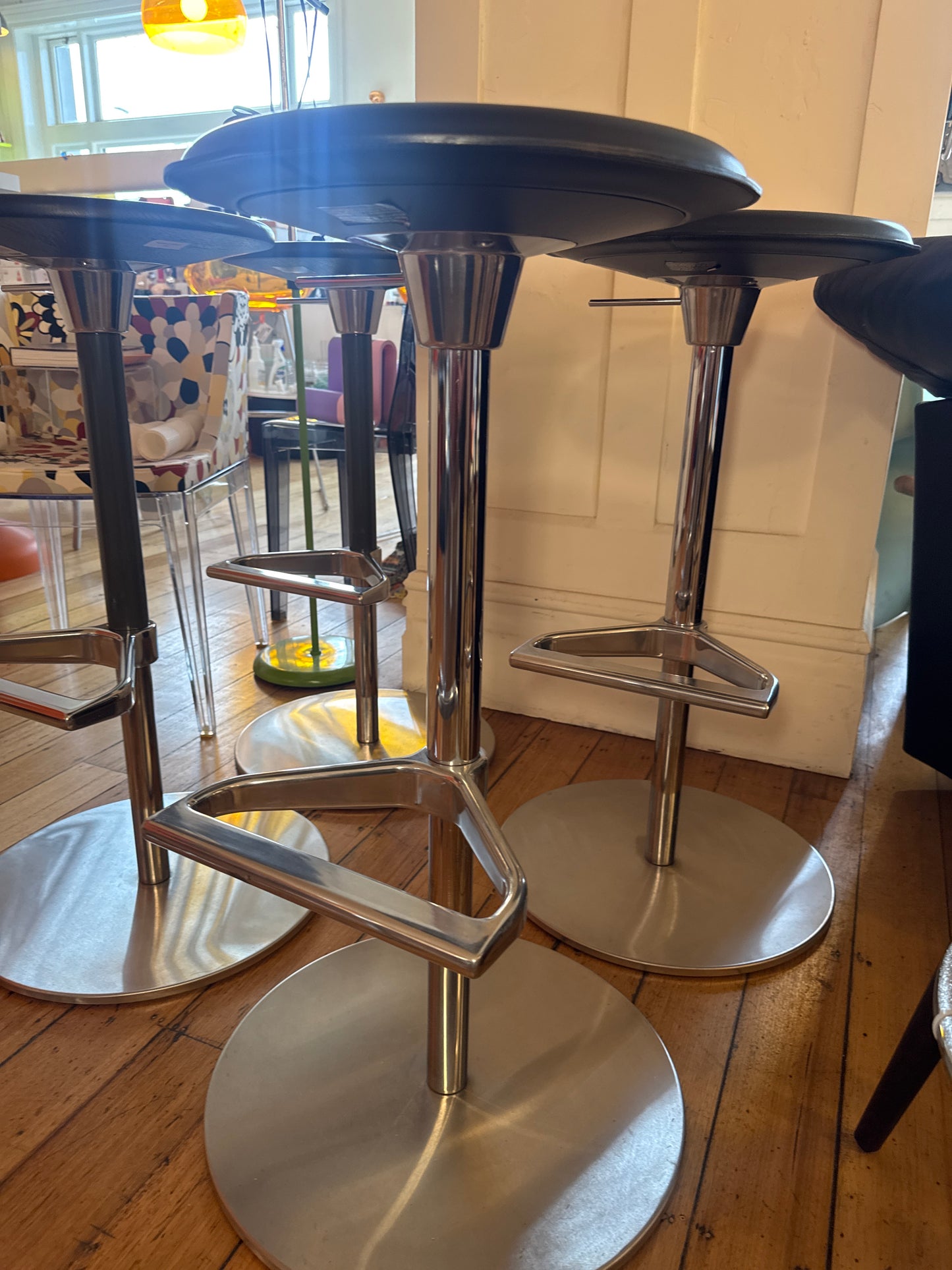 VITRA TAKEOVER / Zeb Stool Edward Barber & Jay Osger, 2014 - Leather Black