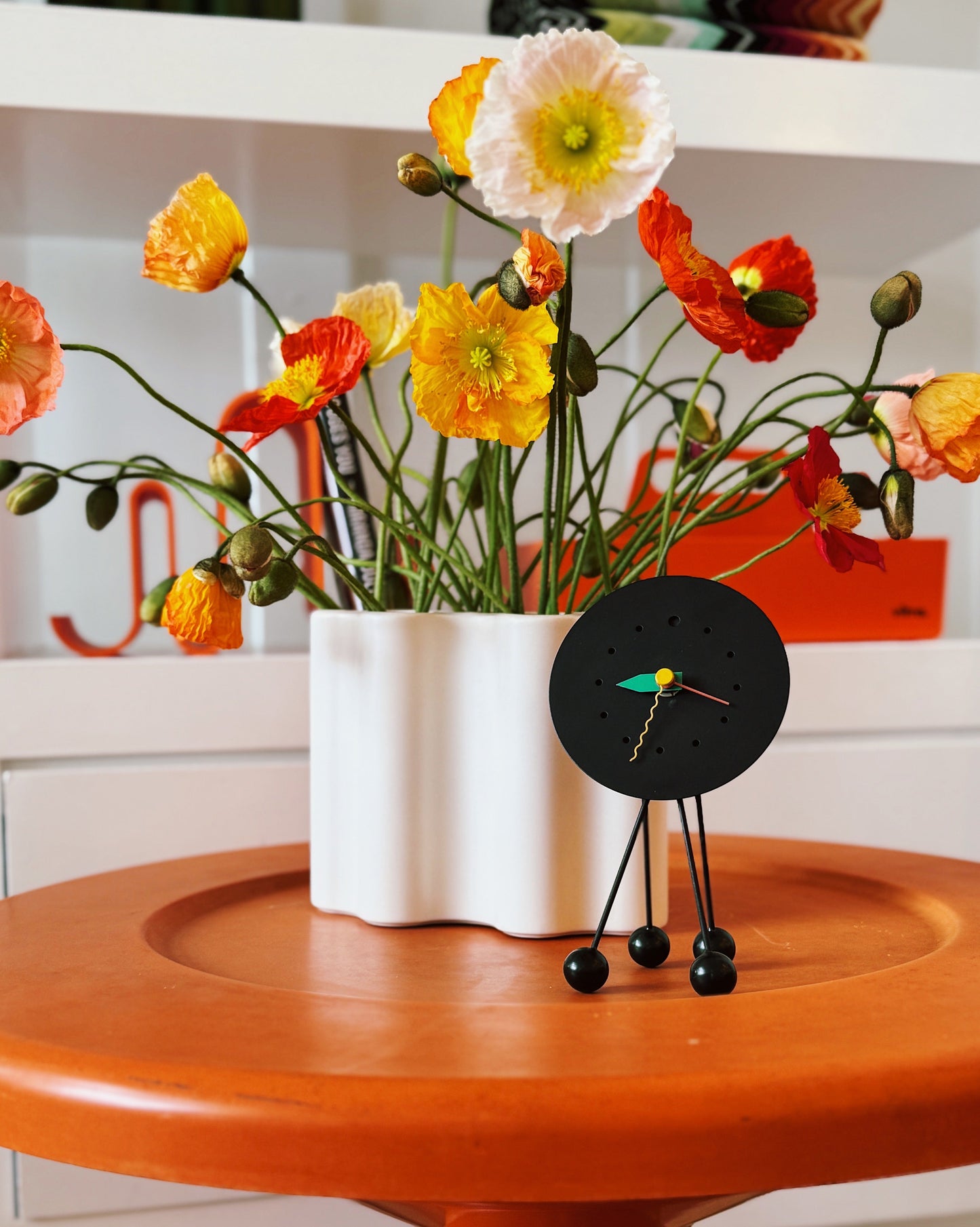POST MODERN / 1980s Shohei Mihara desk clock by Wakita, JAPAN