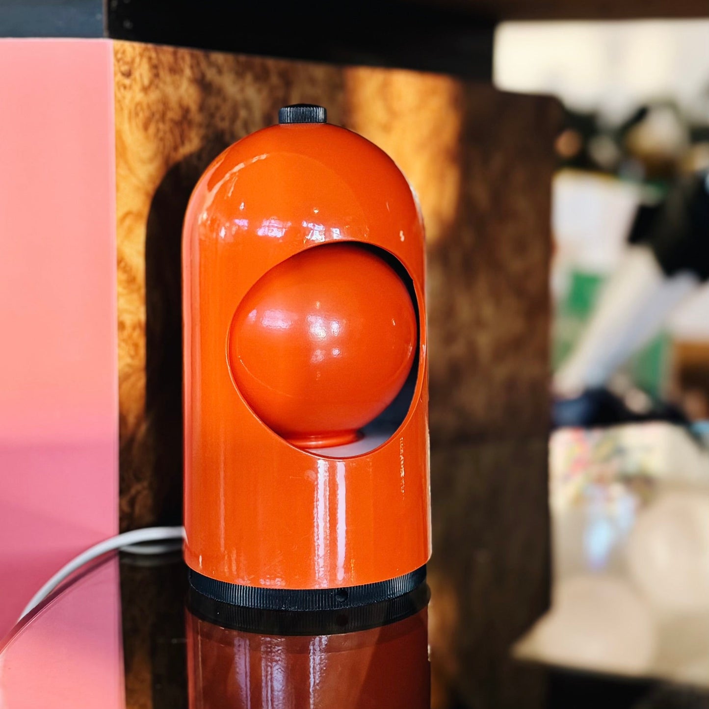 ABM MILANO / 1960s Eclipse Selene Desk Lamp by Alfredo Bianchi