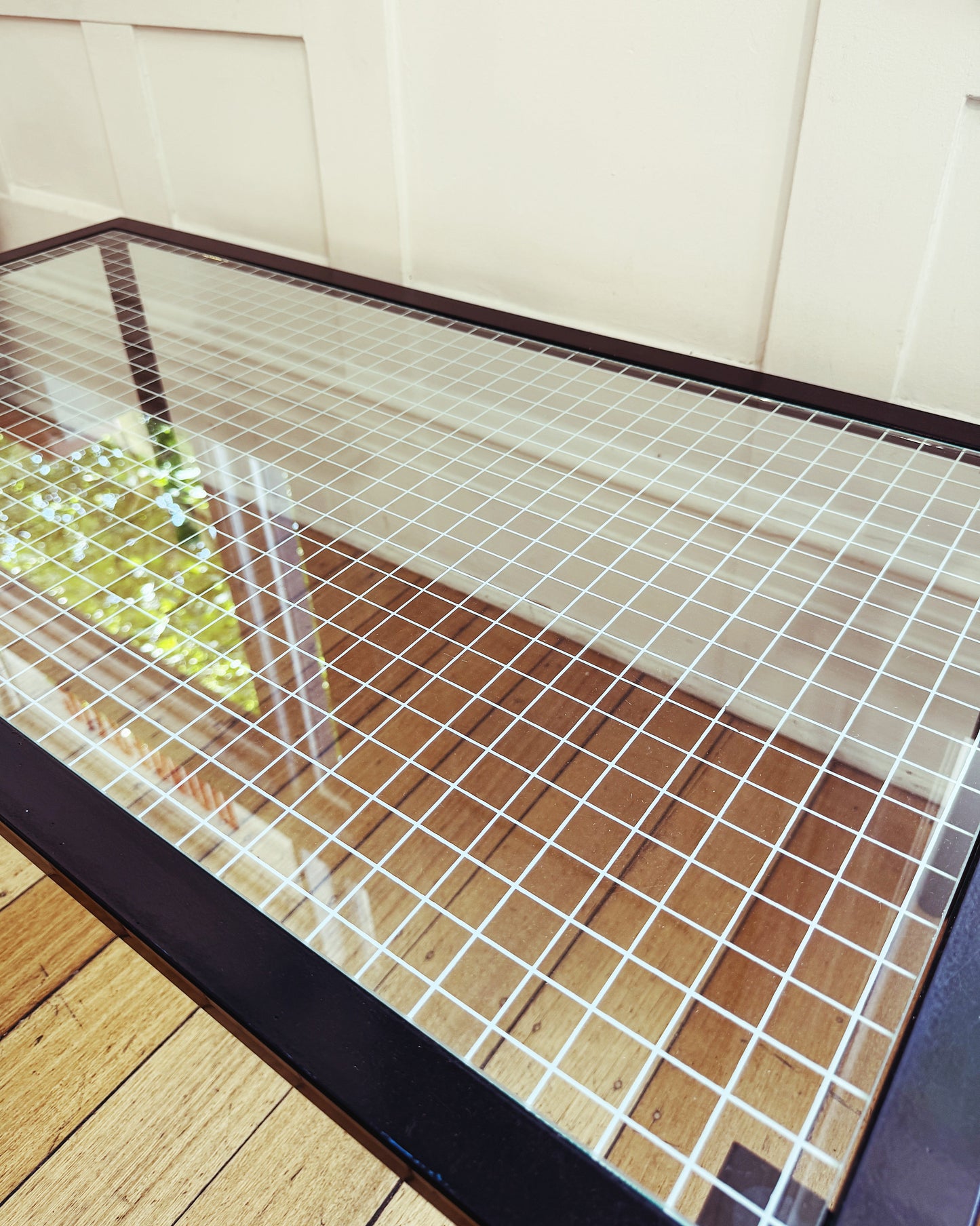 VINTAGE / Post Modern Grid Coffee Table