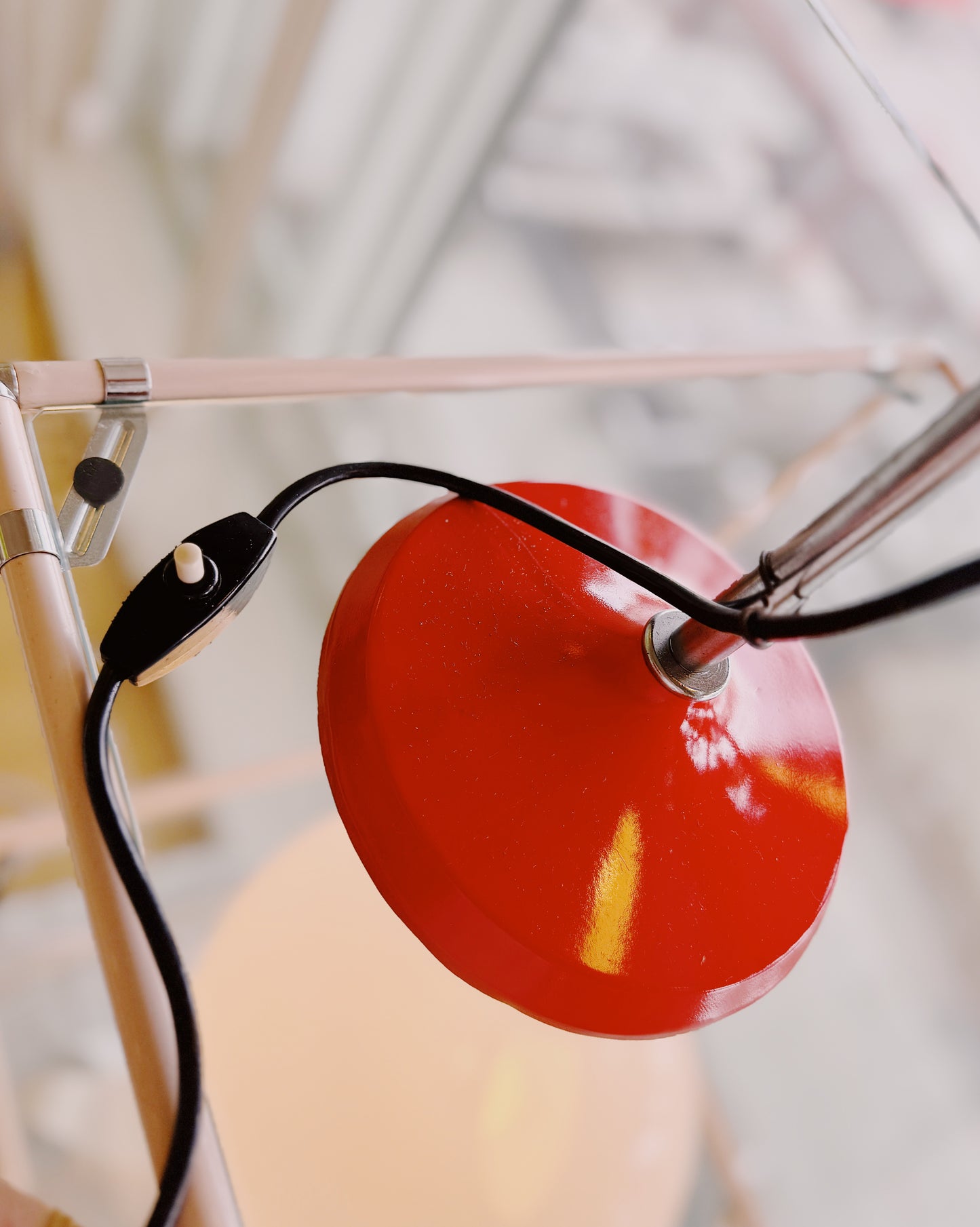 OSLO AUSTRALIA / Vintage Eyeball Desk Lamp - Orange