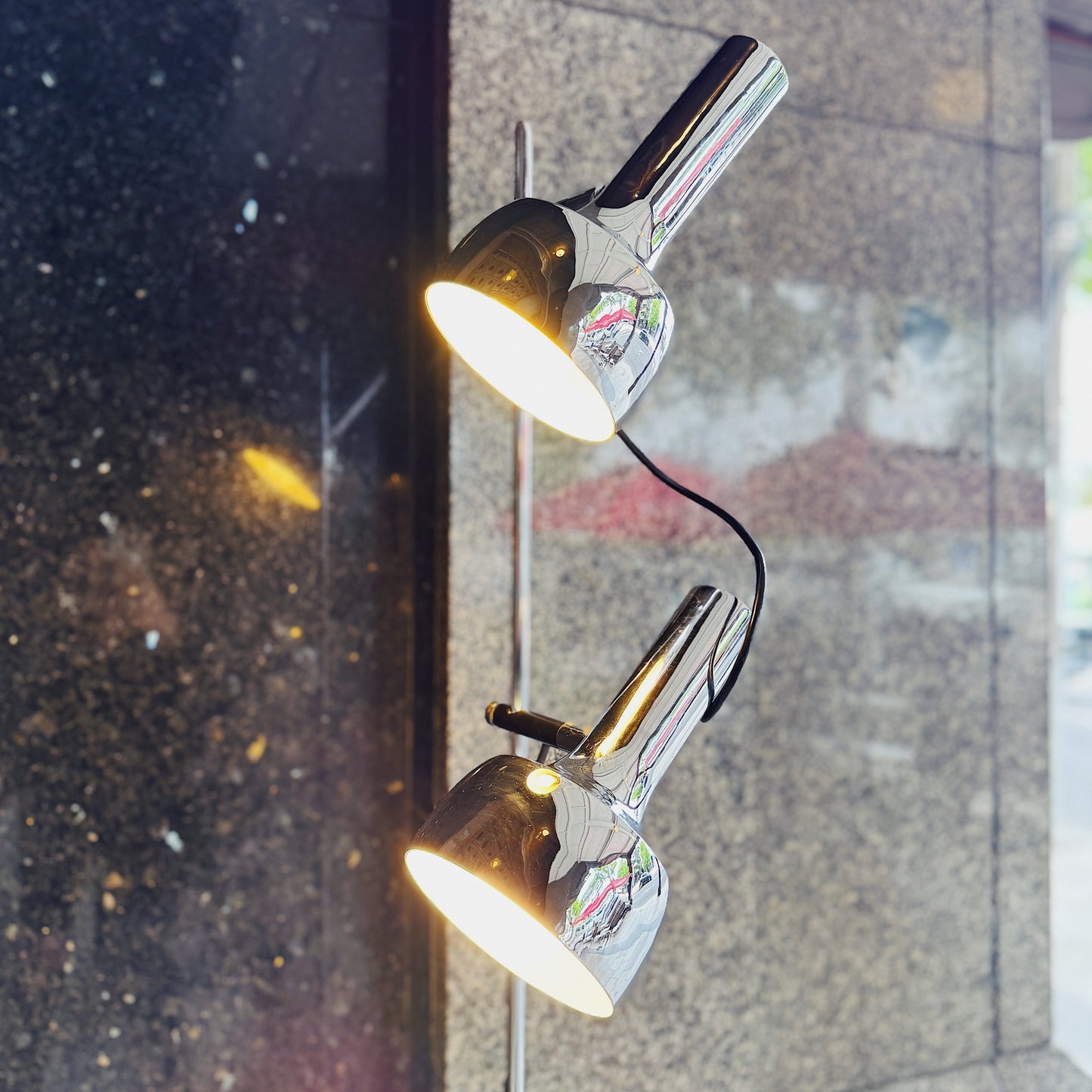 OSLO AUSTRALIA / Dual Head Floor Lamp - Chrome