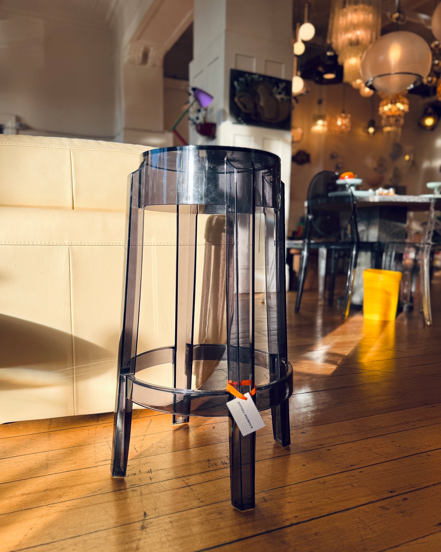 UNNEW / Kartell Charles Ghost Stool by Philippe Starck