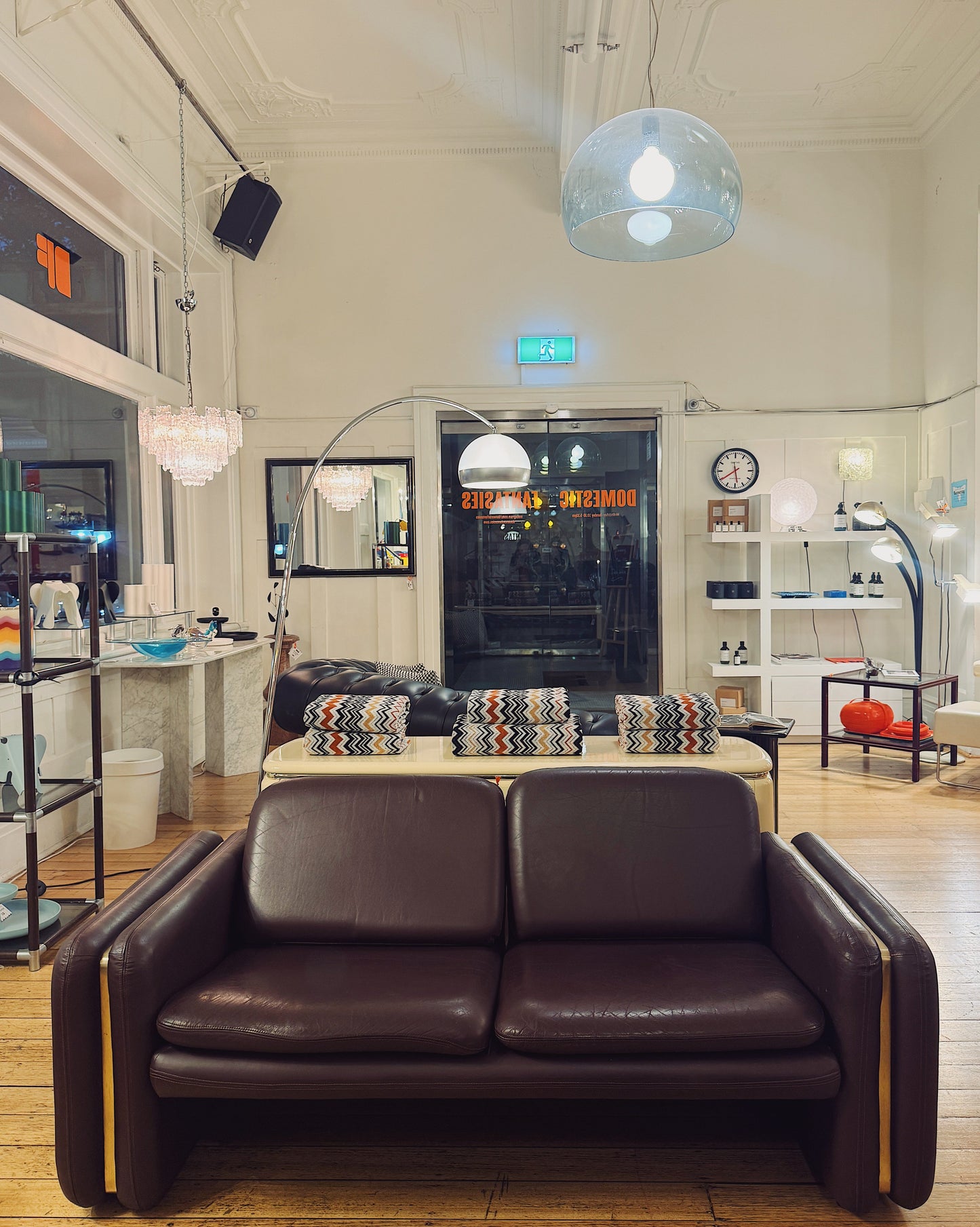 VINTAGE / 1970s Dark Brown Leather Sofas
